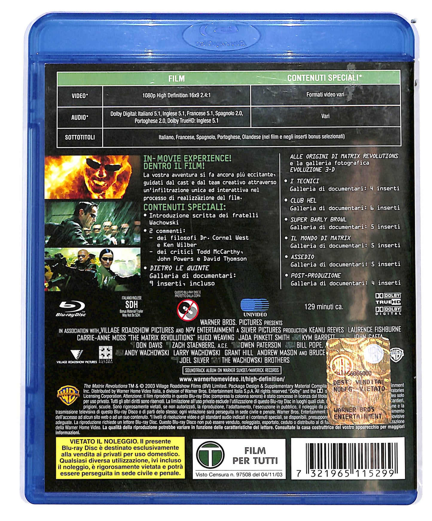 EBOND Matrix revolutions BLURAY D692065