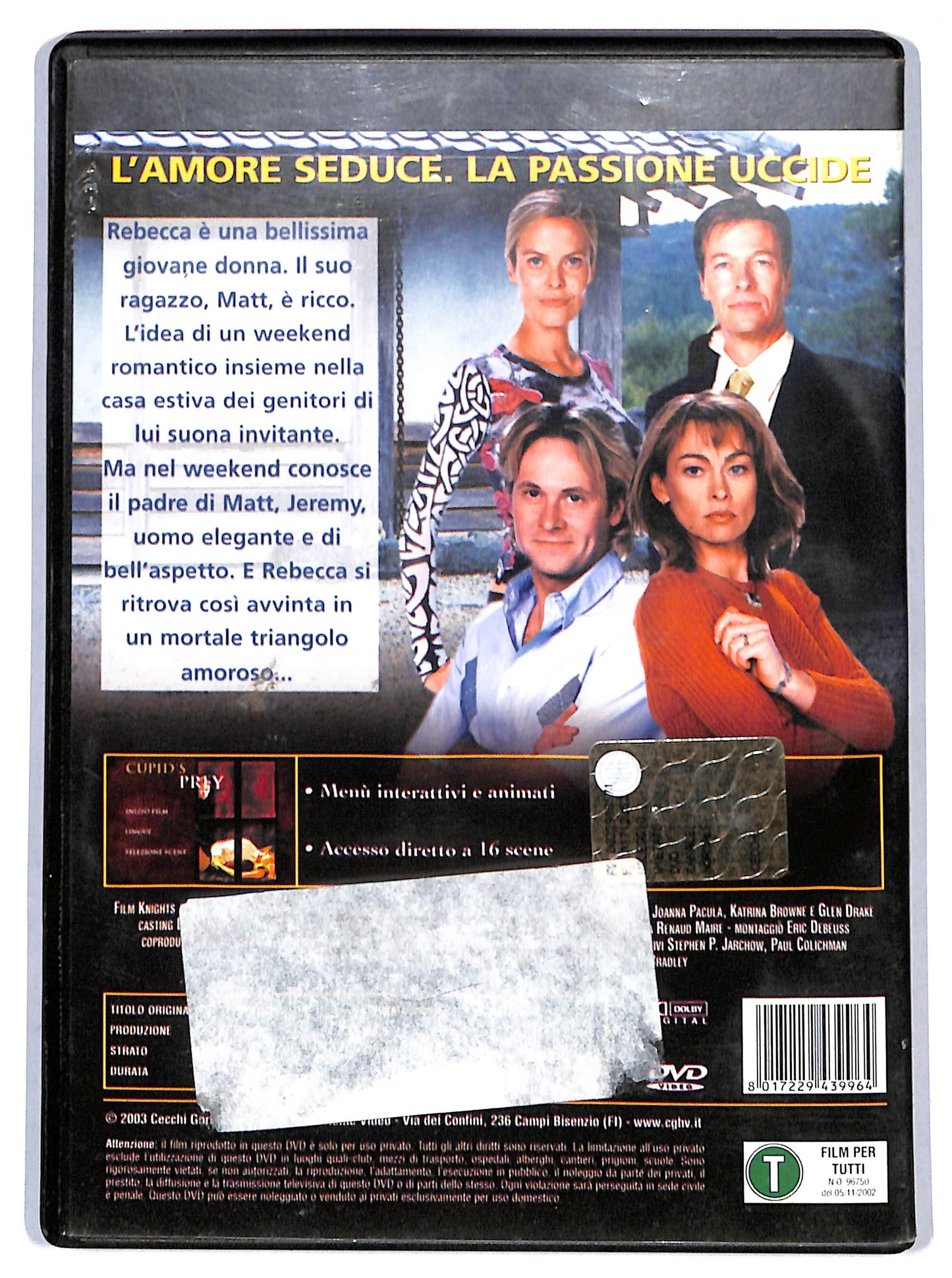 EBOND cupid's prey DVD D692406