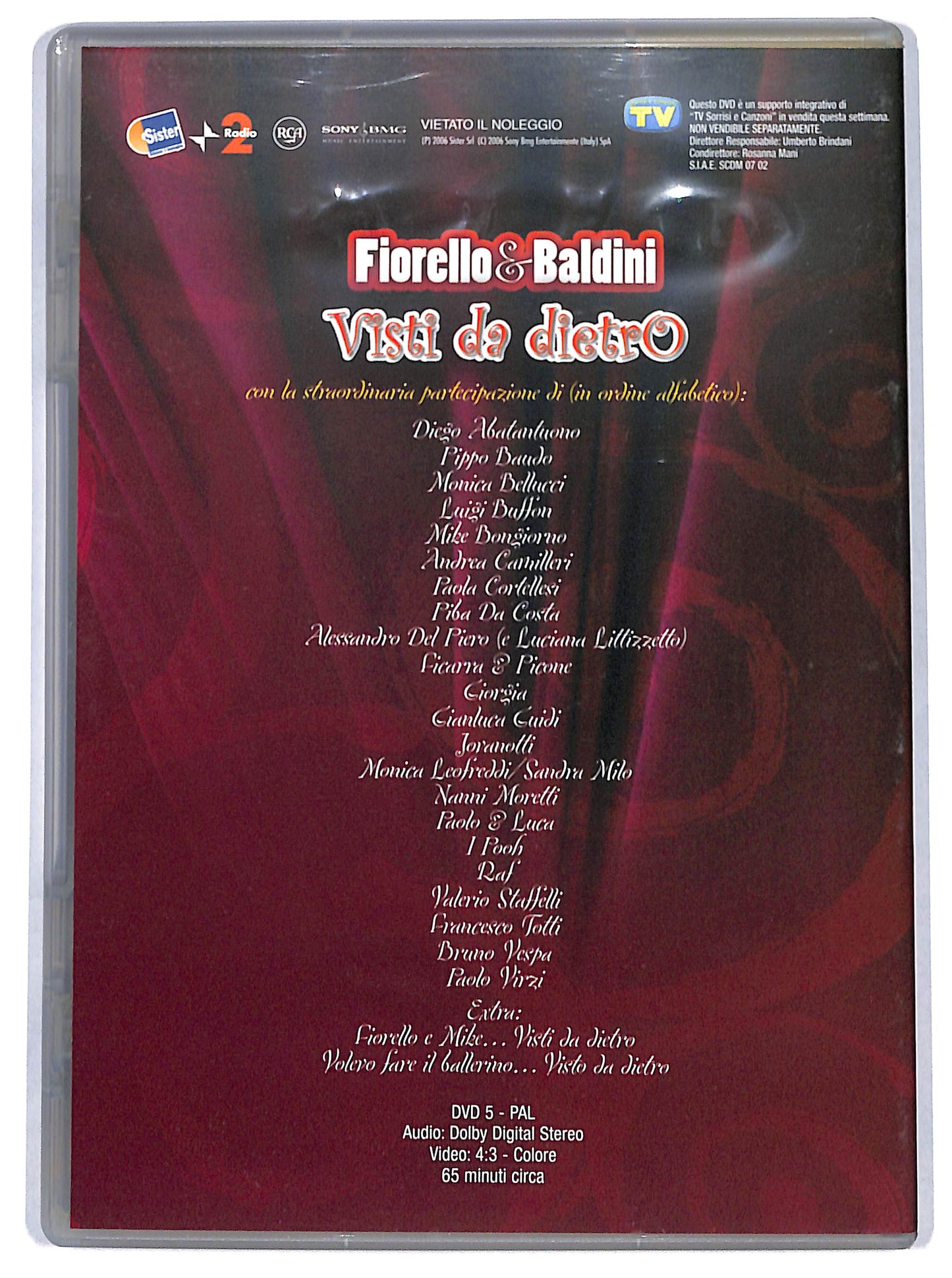 EBOND fiorello & baldini - visti da dietro EDITORIALE DVD D692433