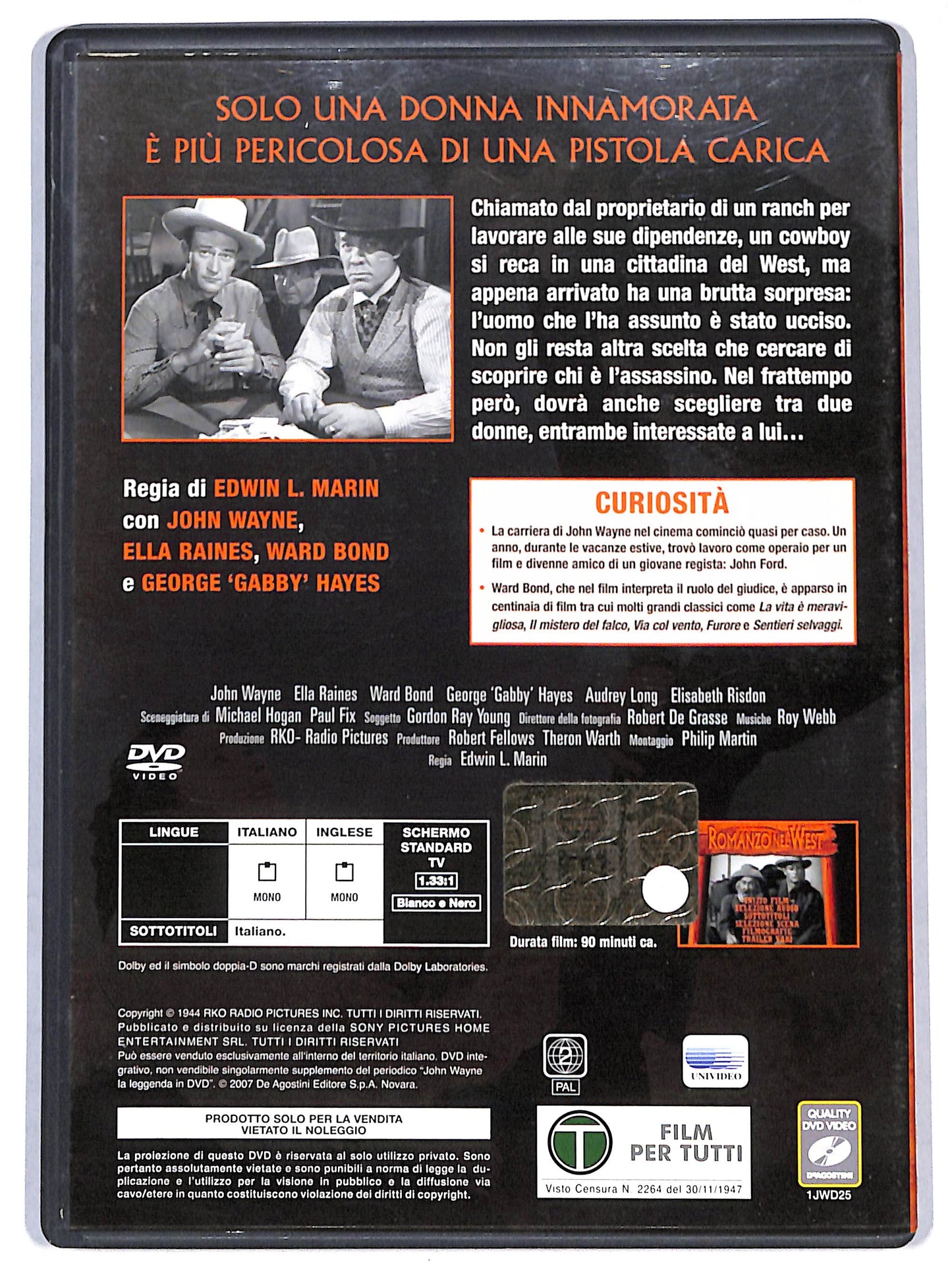 EBOND Romanzo del West  EDITORIALE DVD D692446