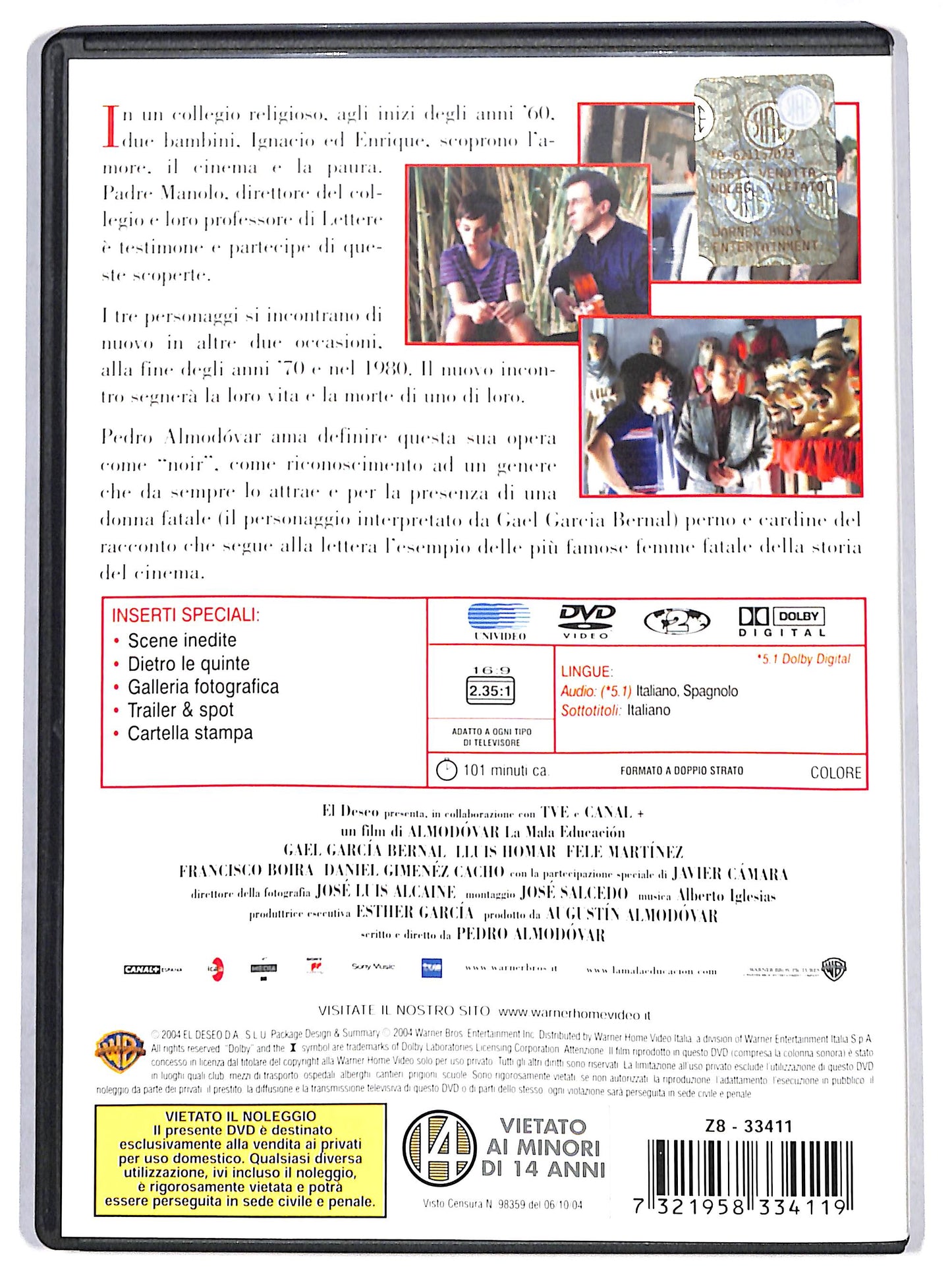 EBOND la mala educacion DVD D692457