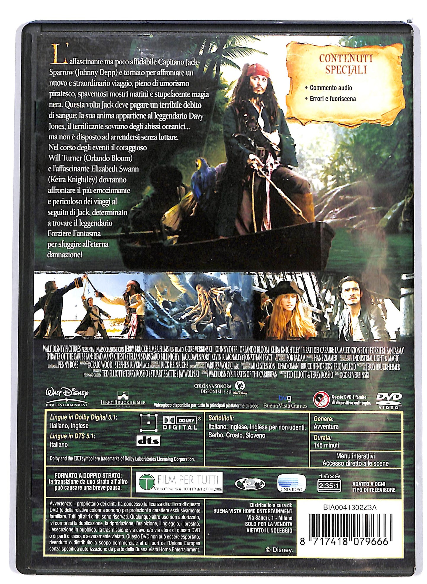 EBOND Pirati dei Caraibi - La maledizione del forziere fantasma DVD D692505