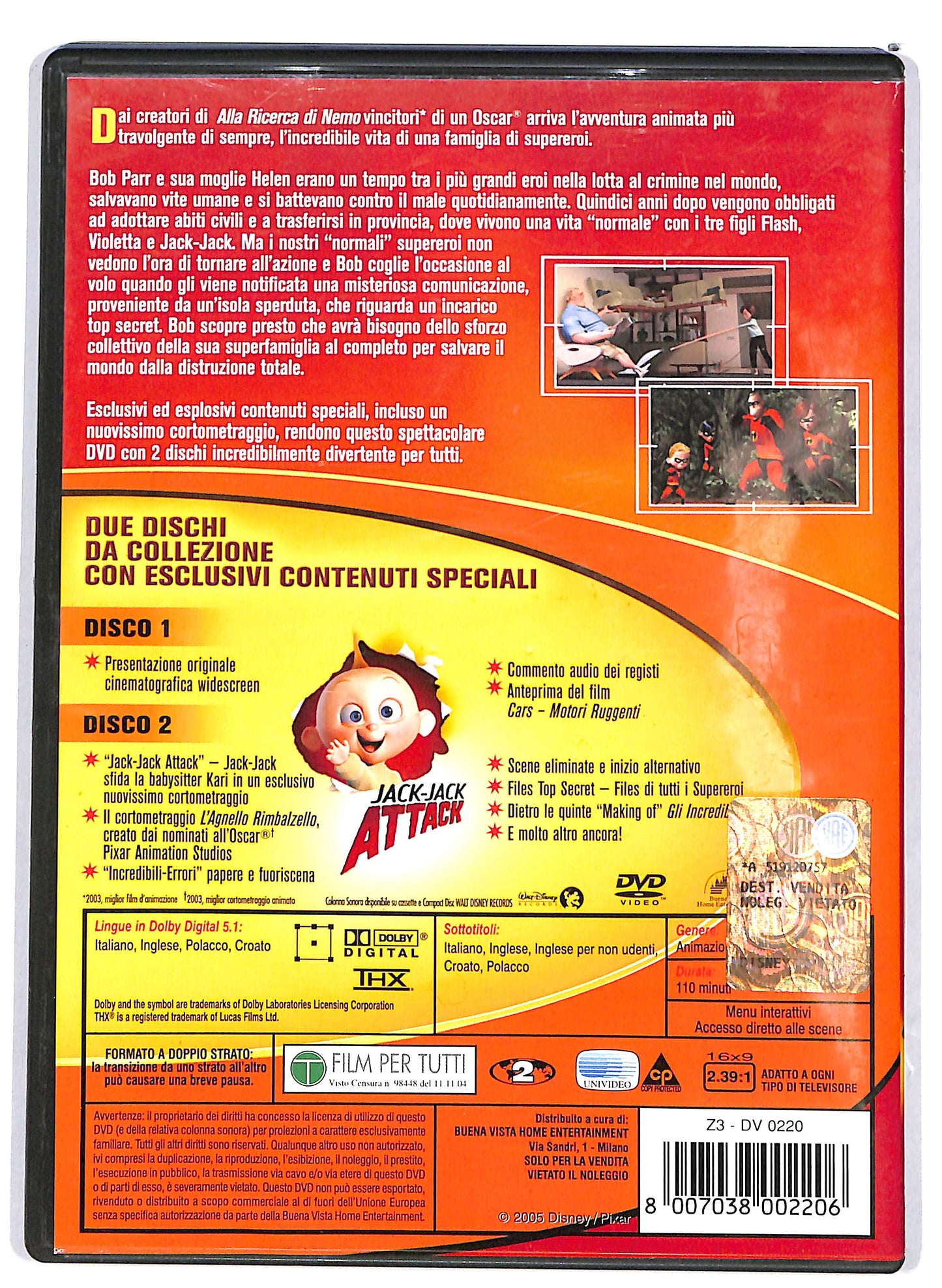 EBOND Gli Incredibili - 2 dischi da collezione DVD D692538