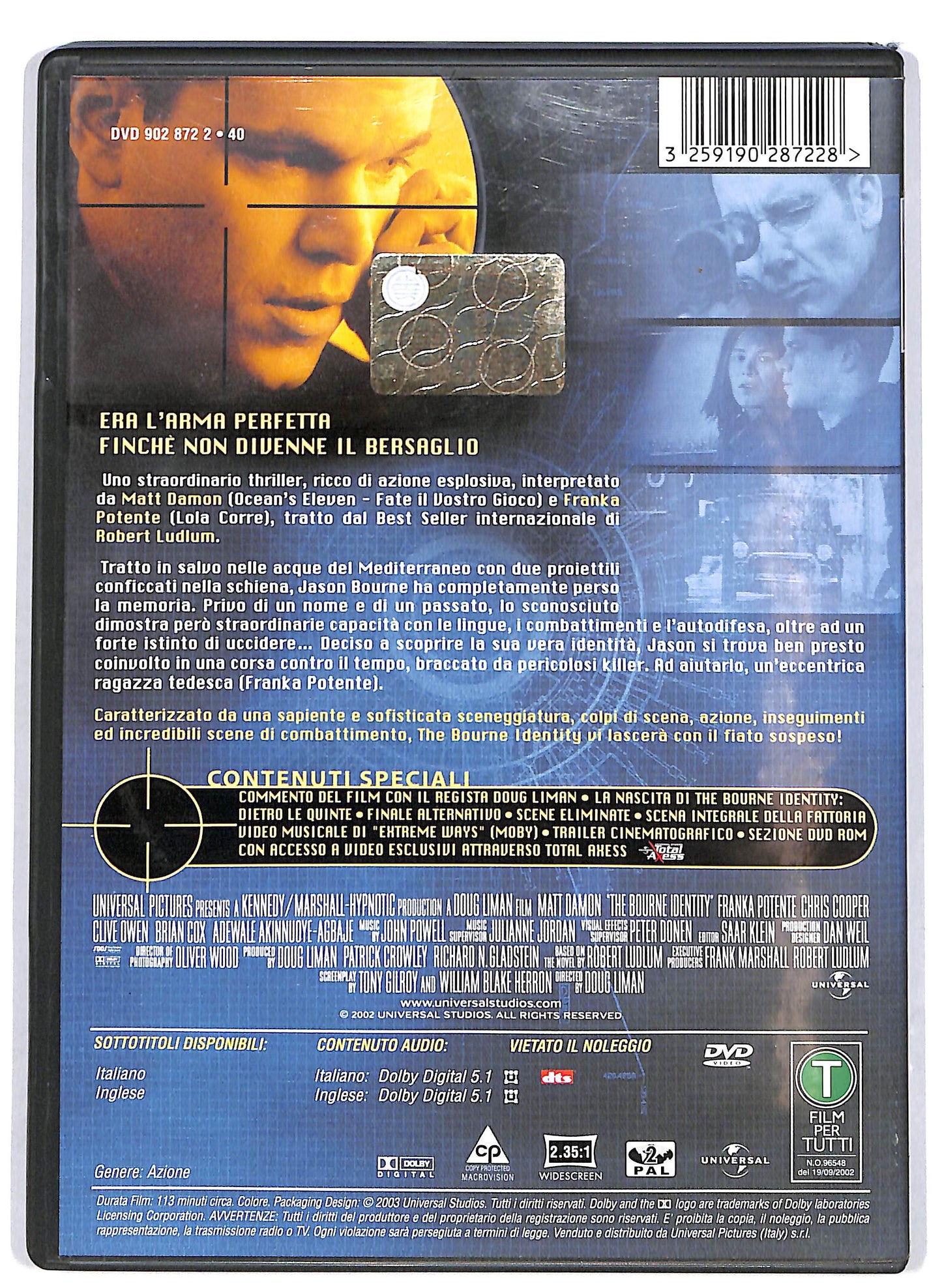 EBOND The Bourne Identity DVD D692556