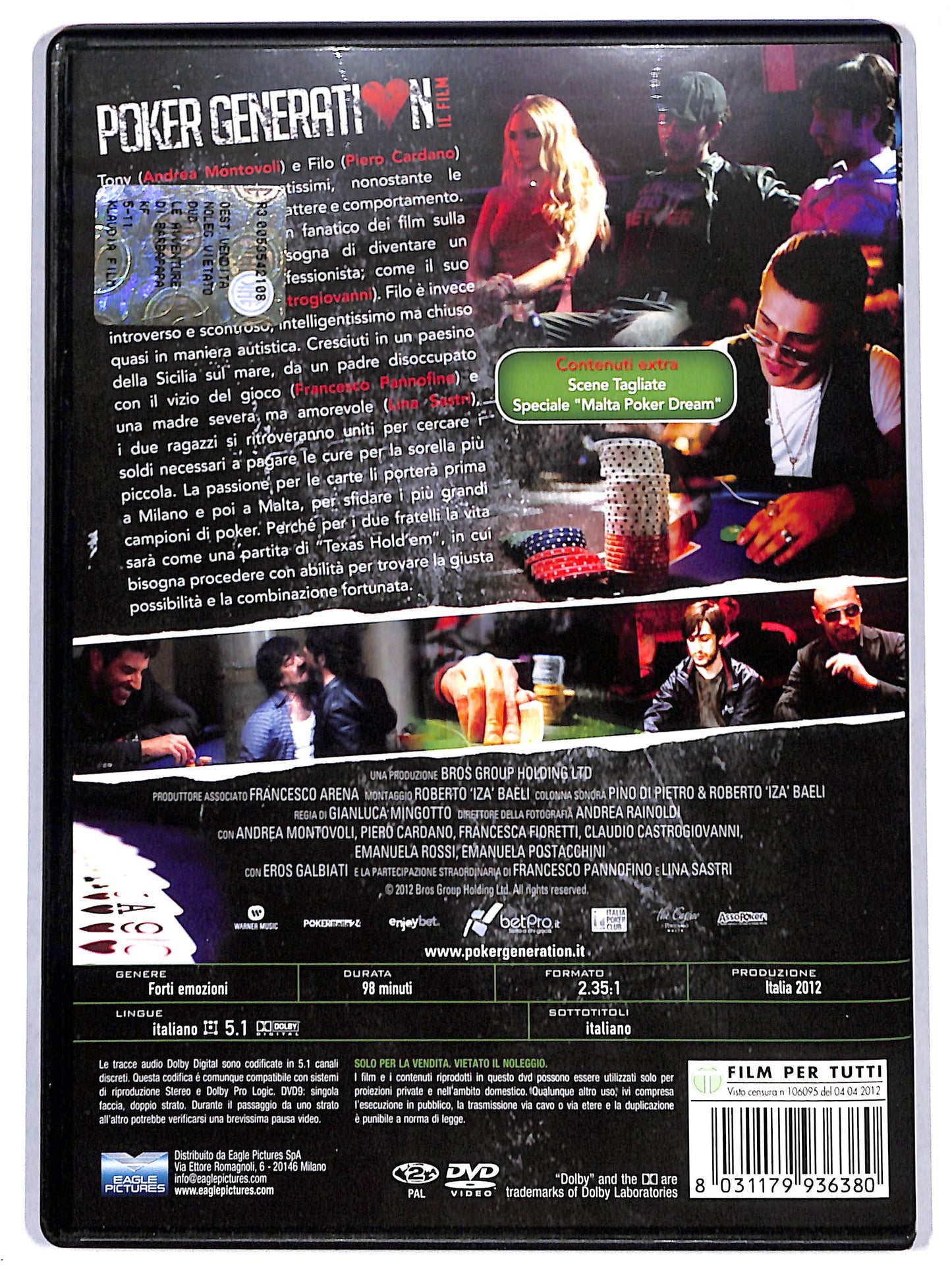 EBOND poker generation DVD D692659