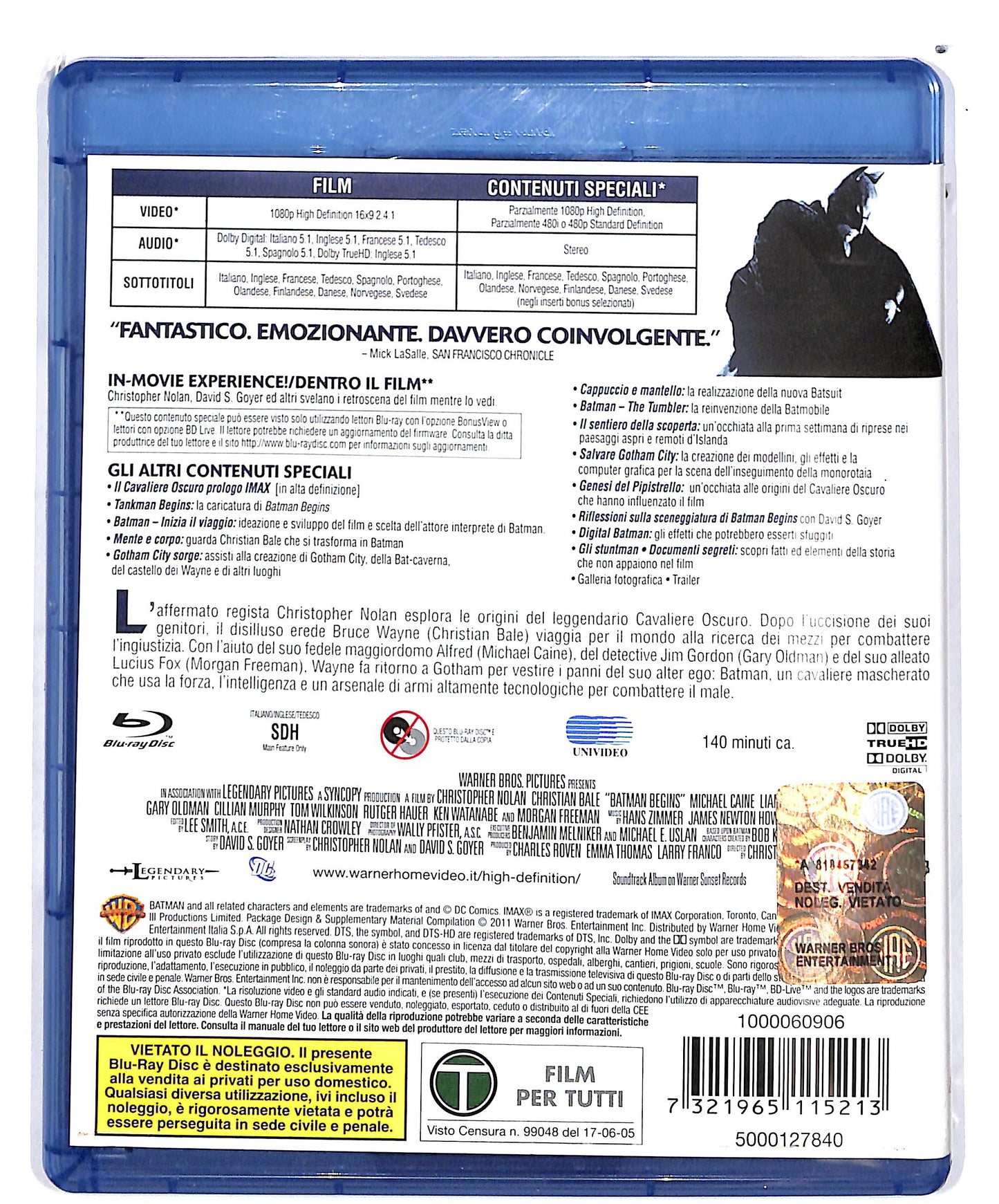 EBOND Batman Begins BLURAY D692705