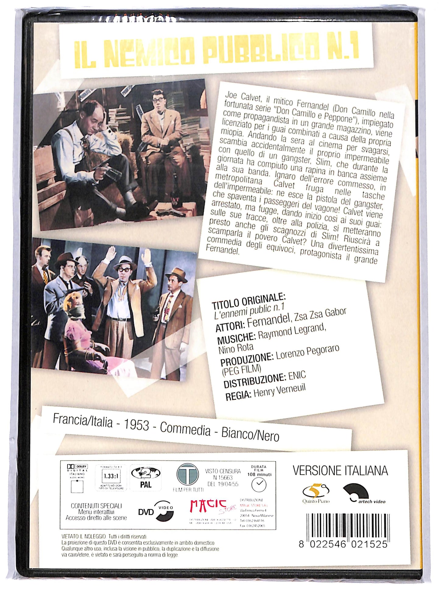 EBOND fernandel - il nemico pubblico n 1 DVD D692858