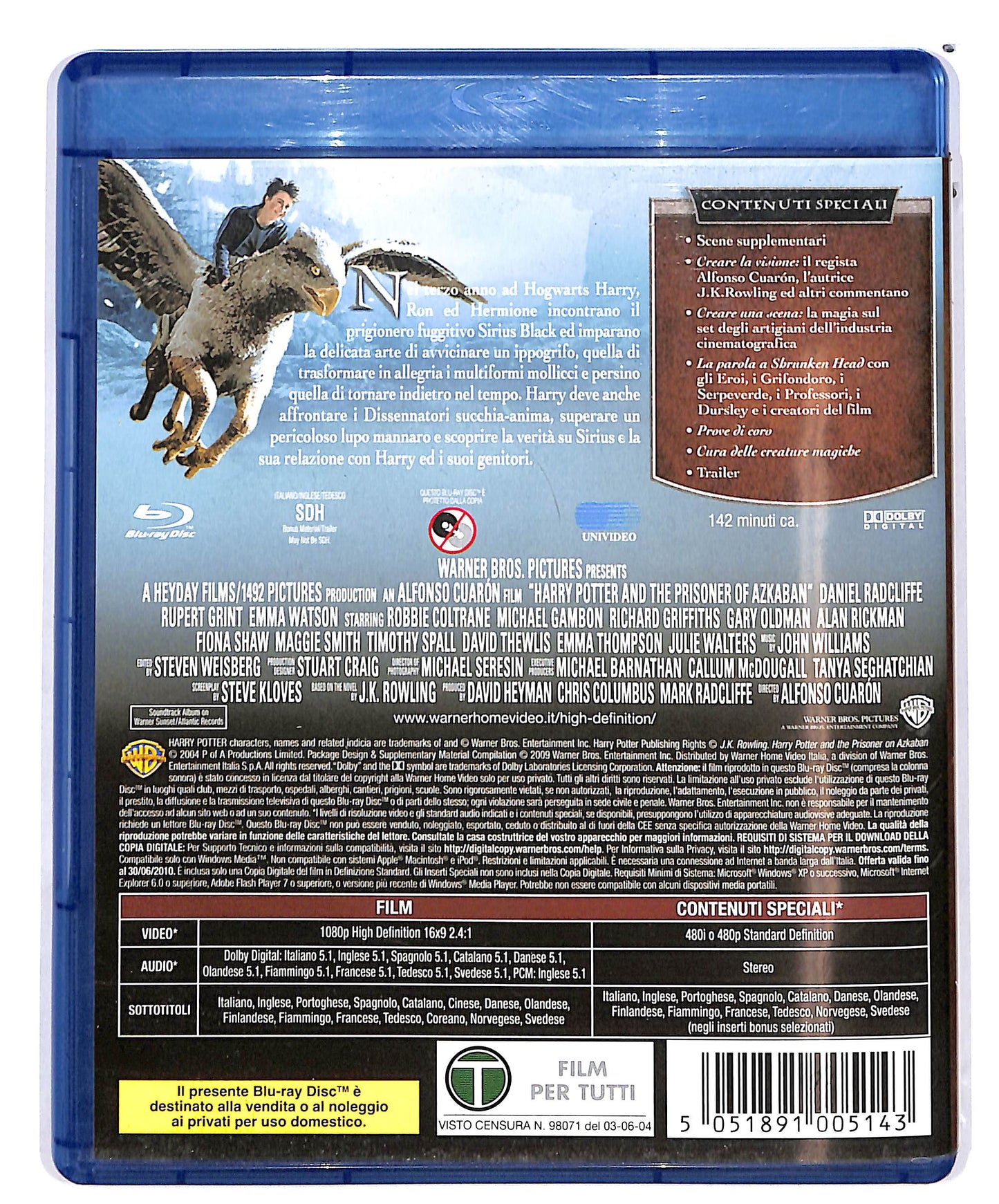 EBOND Harry Potter E Il Prigioniero Di Azkaban BLURAY D692931