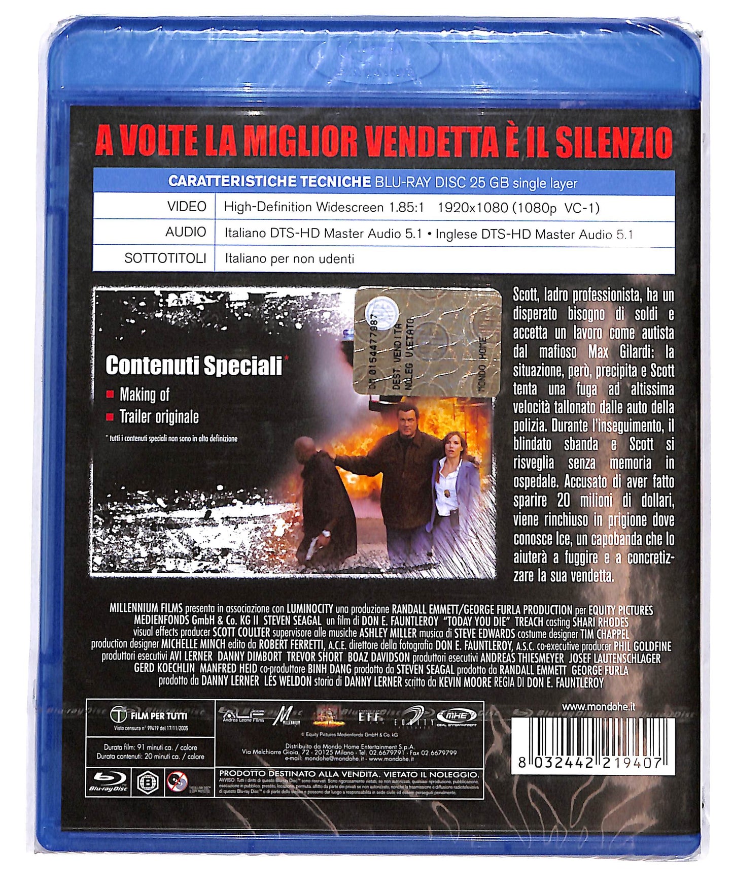 EBOND Today You Die BLURAY D692938