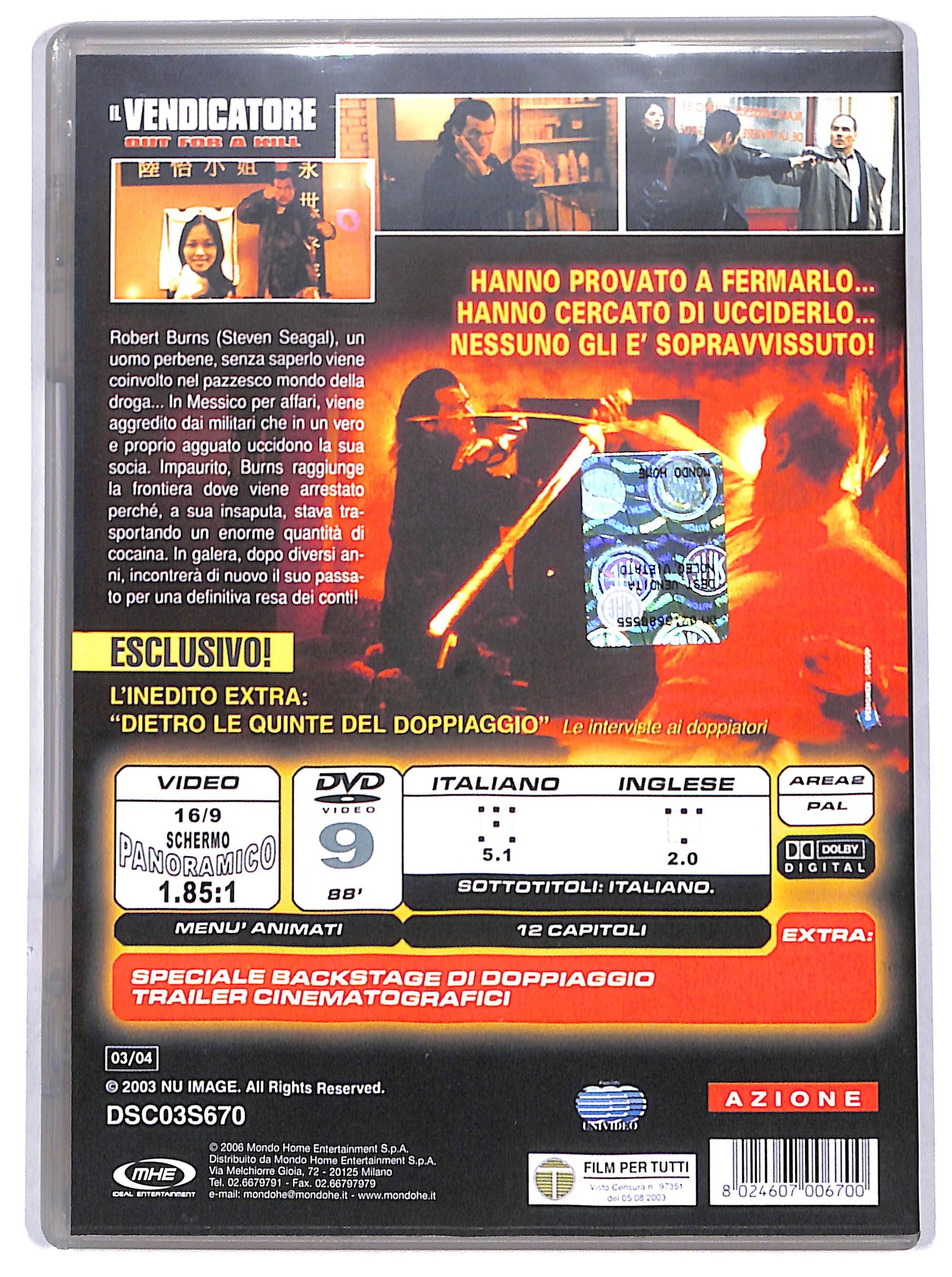 EBOND il vendicatore - out for a kill DVD D693020