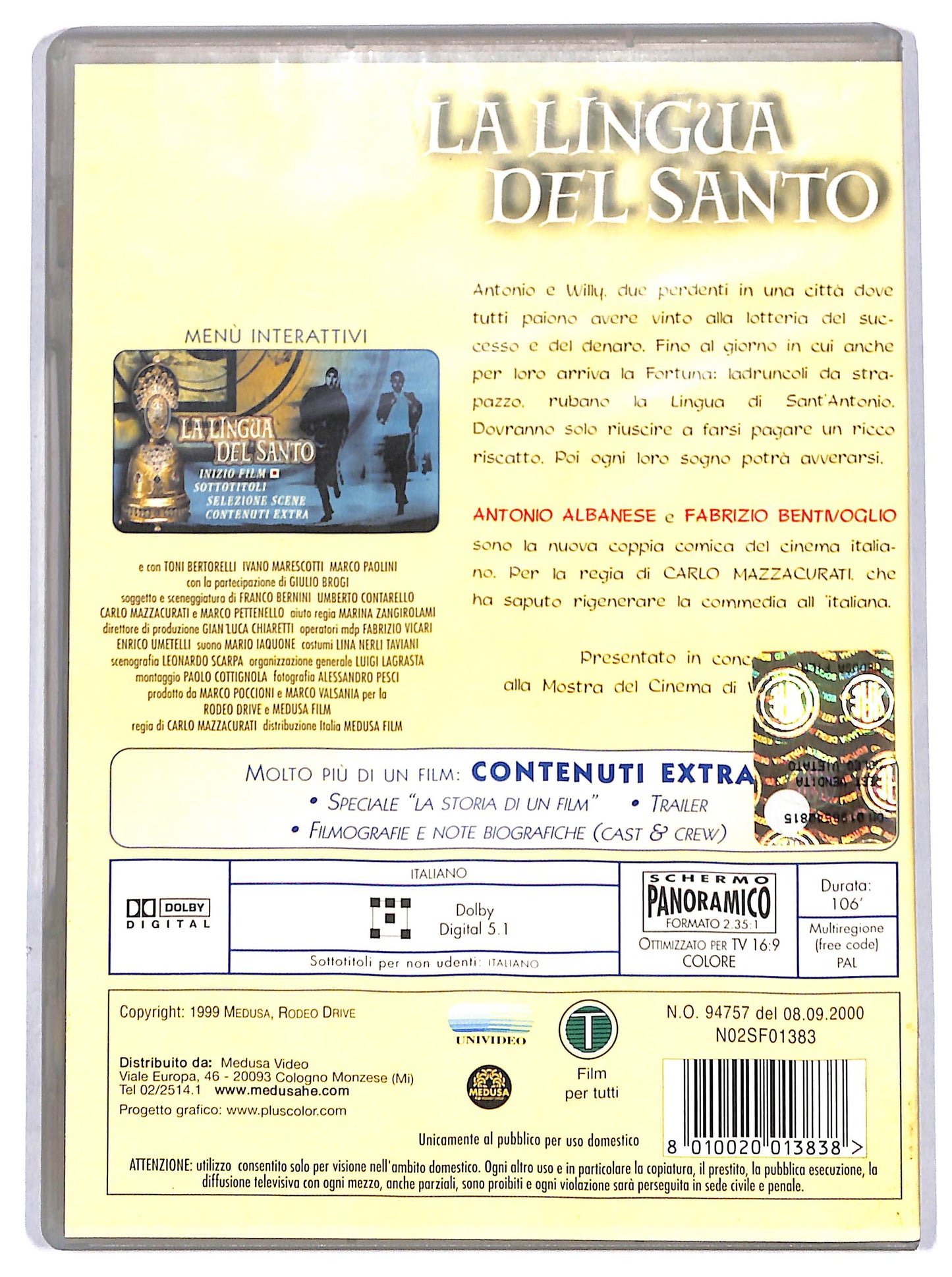 EBOND la lingua del santo DVD D693123