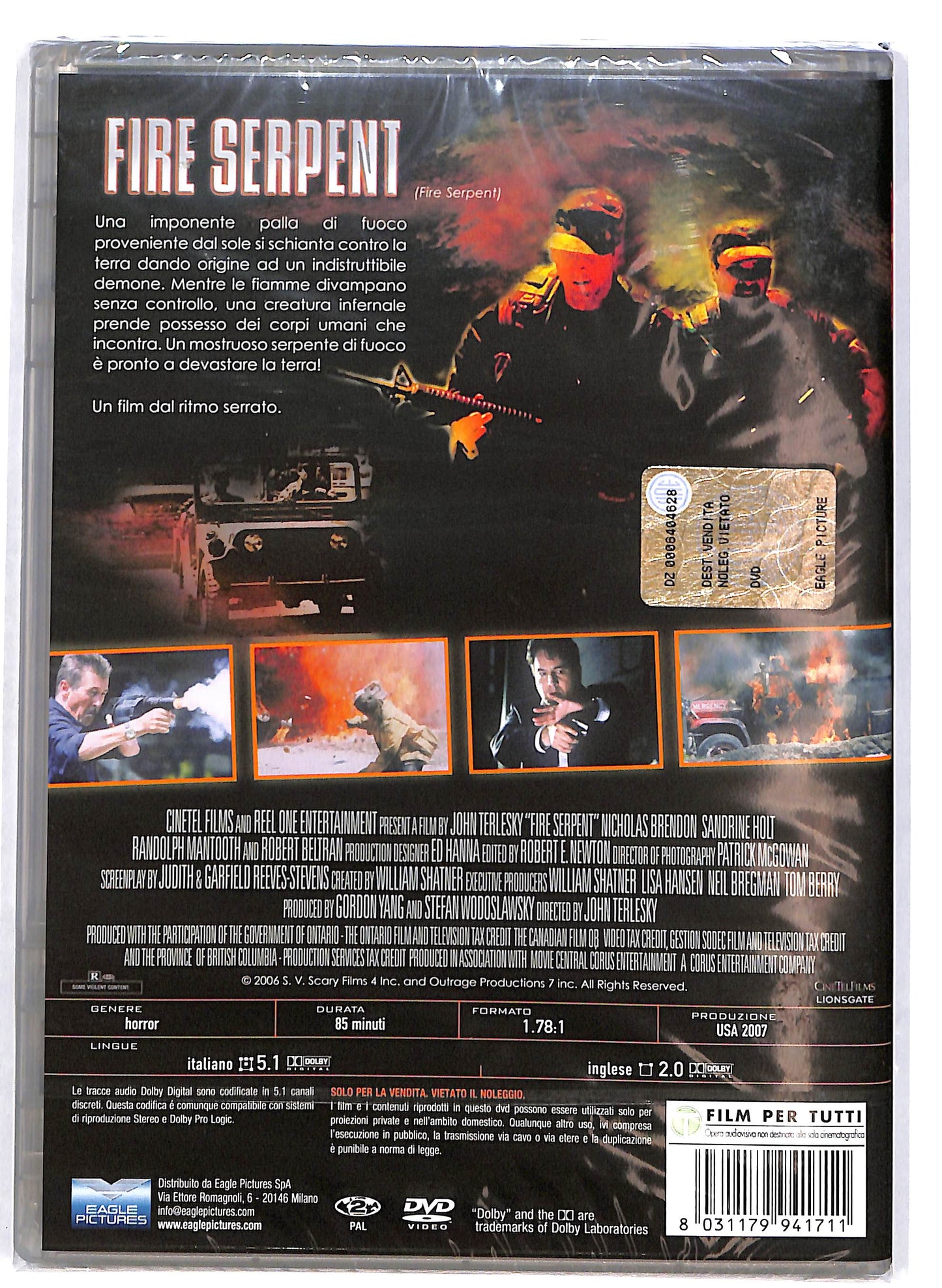 EBOND Fire serpent DVD D693412