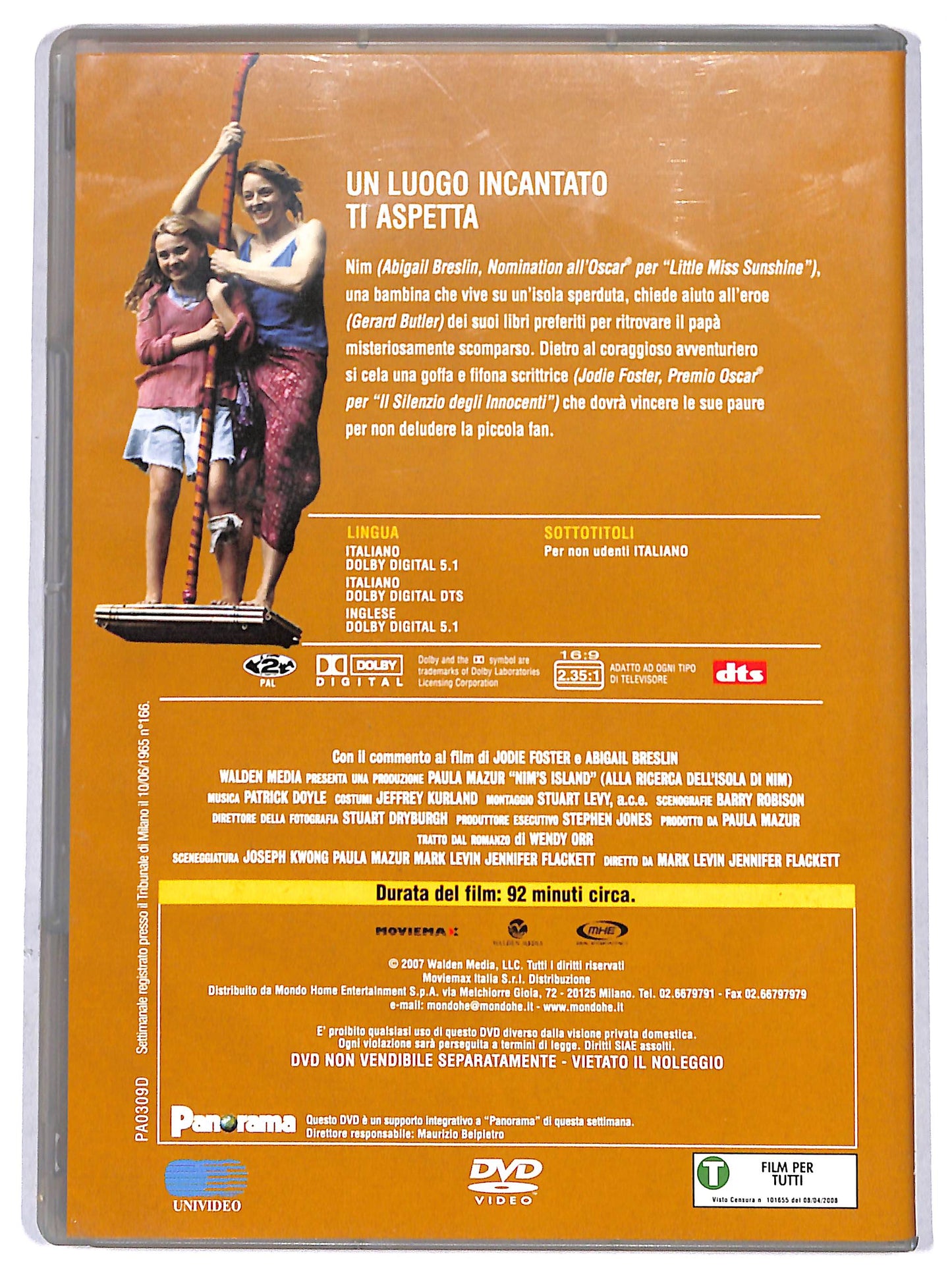 EBOND Alla ricerca dell'isola di Nim EDITORIALE DVD D693554
