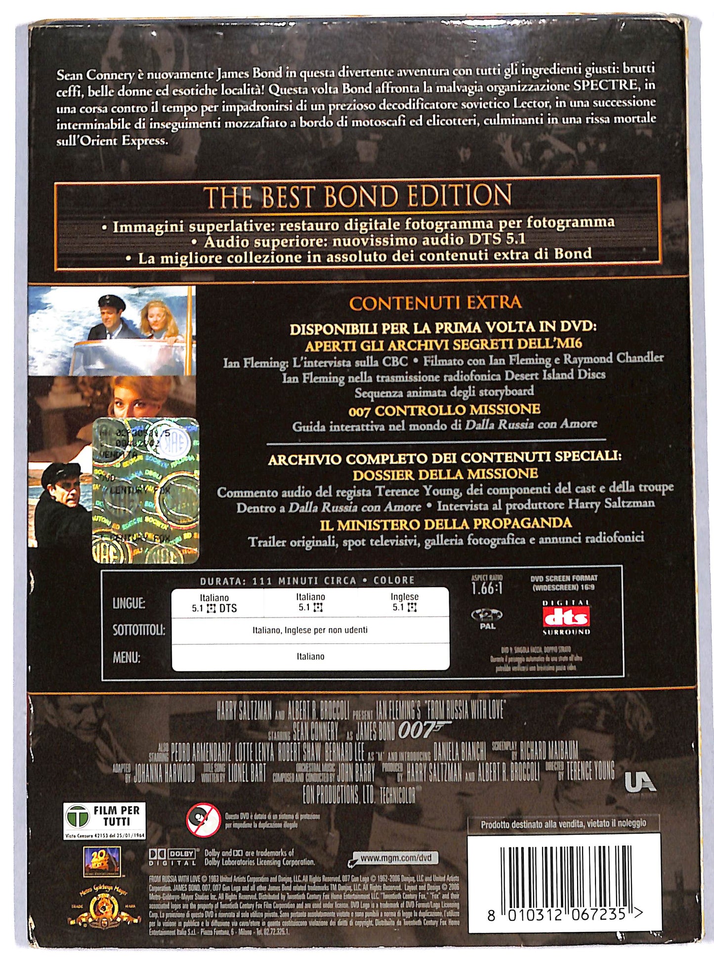 EBOND dalla russia con amore DVD D693563