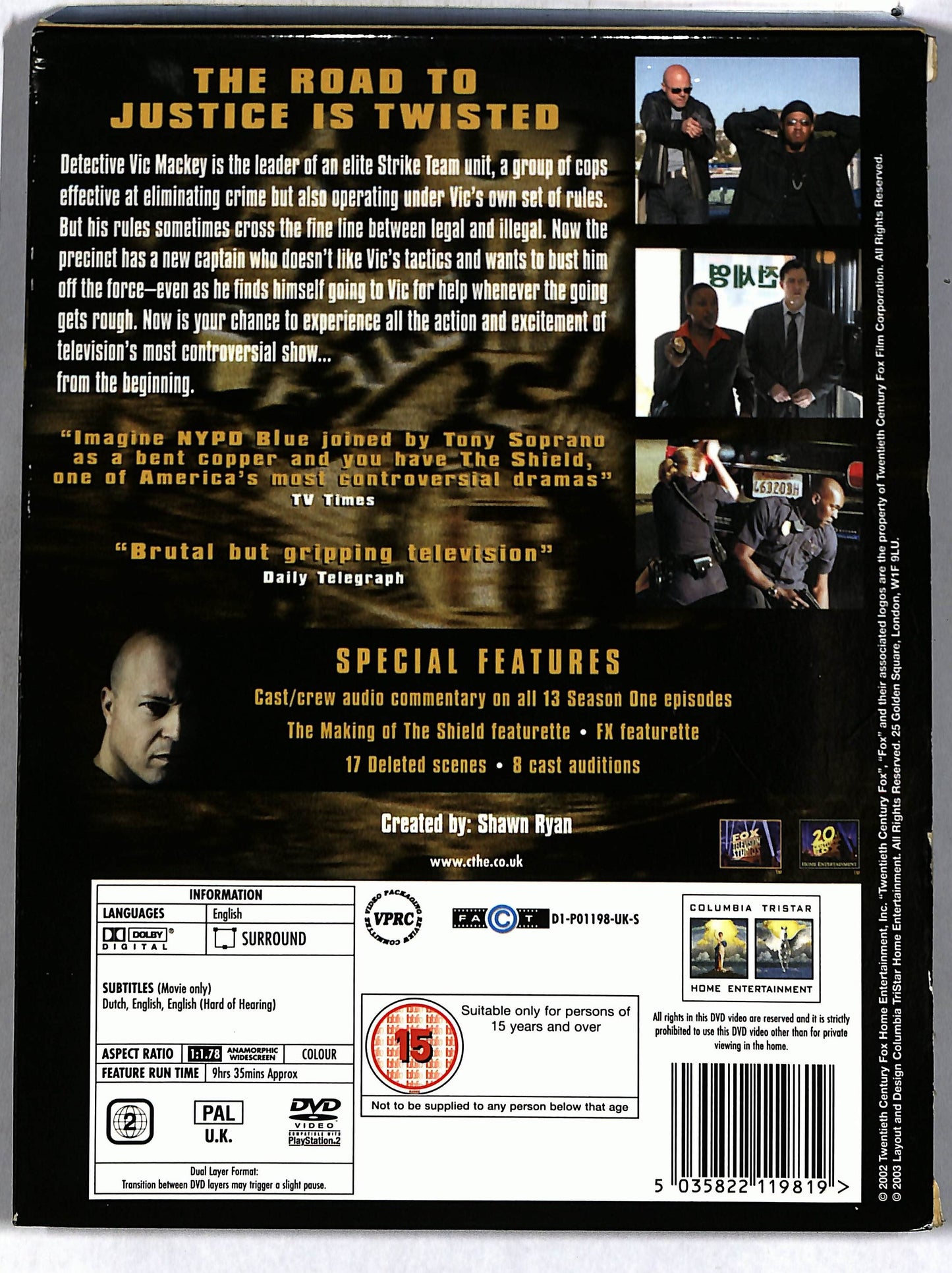 EBOND Shield The Complete first Season UK EDITION DVD D693822