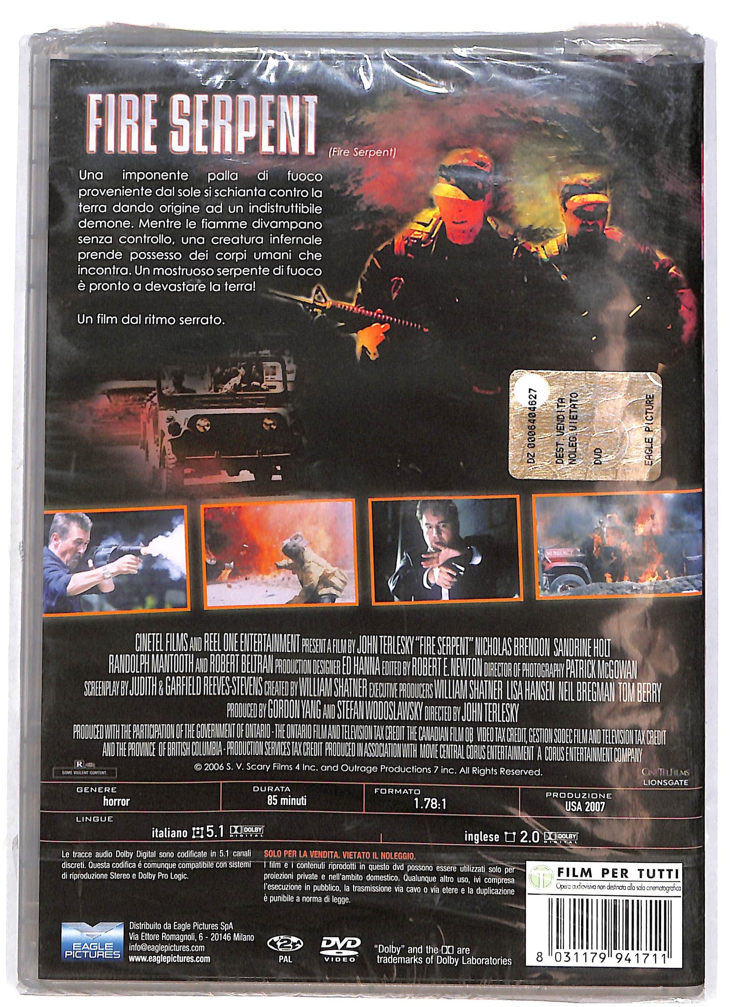 EBOND Fire Serpent DVD D693926