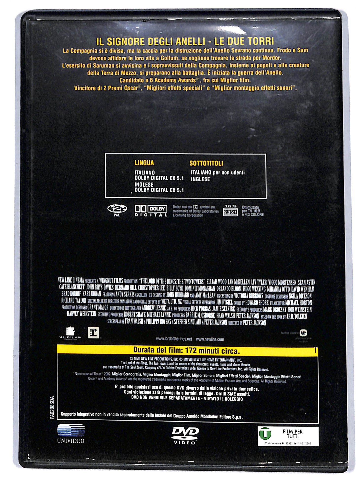 EBOND Il Signore degli Anelli - Le due torri EDITORIALE DVD D694204