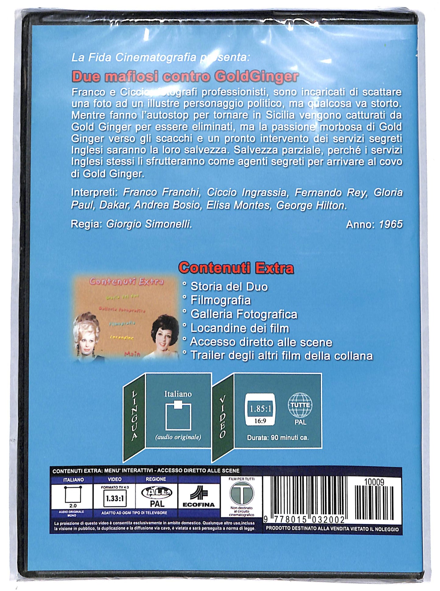 EBOND Due mafiosi contro Goldginger EDITORIALE DVD D694412