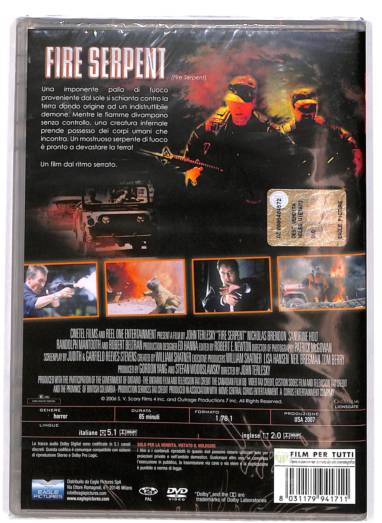 EBOND Fire Serpent DVD D694661