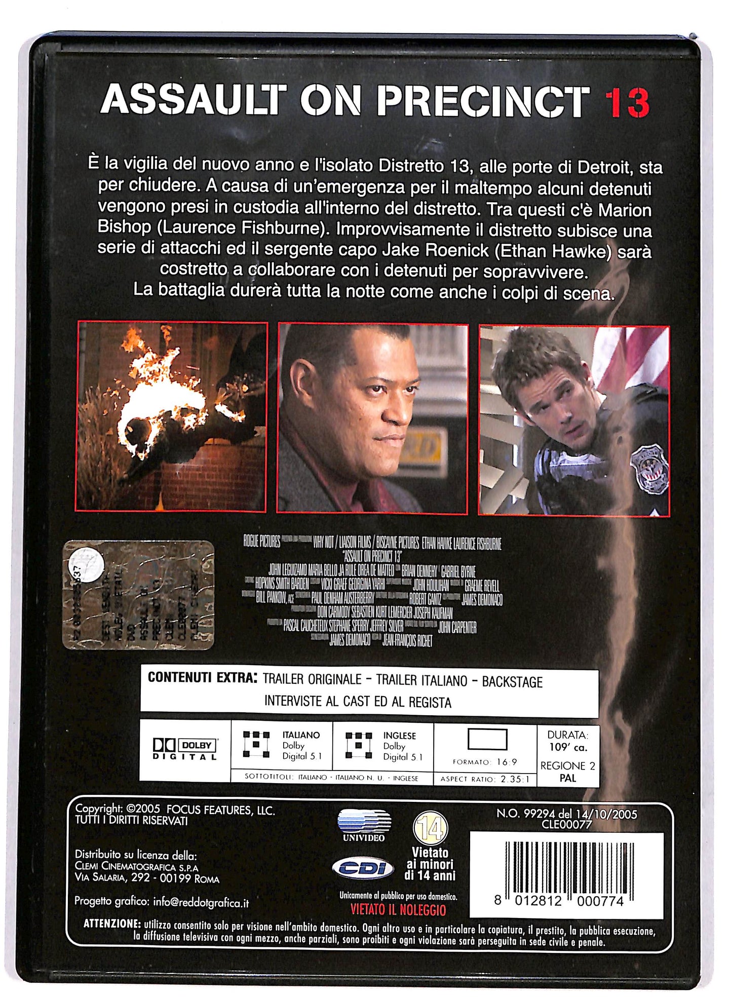 EBOND Assault on Precinct 13 DVD D694853