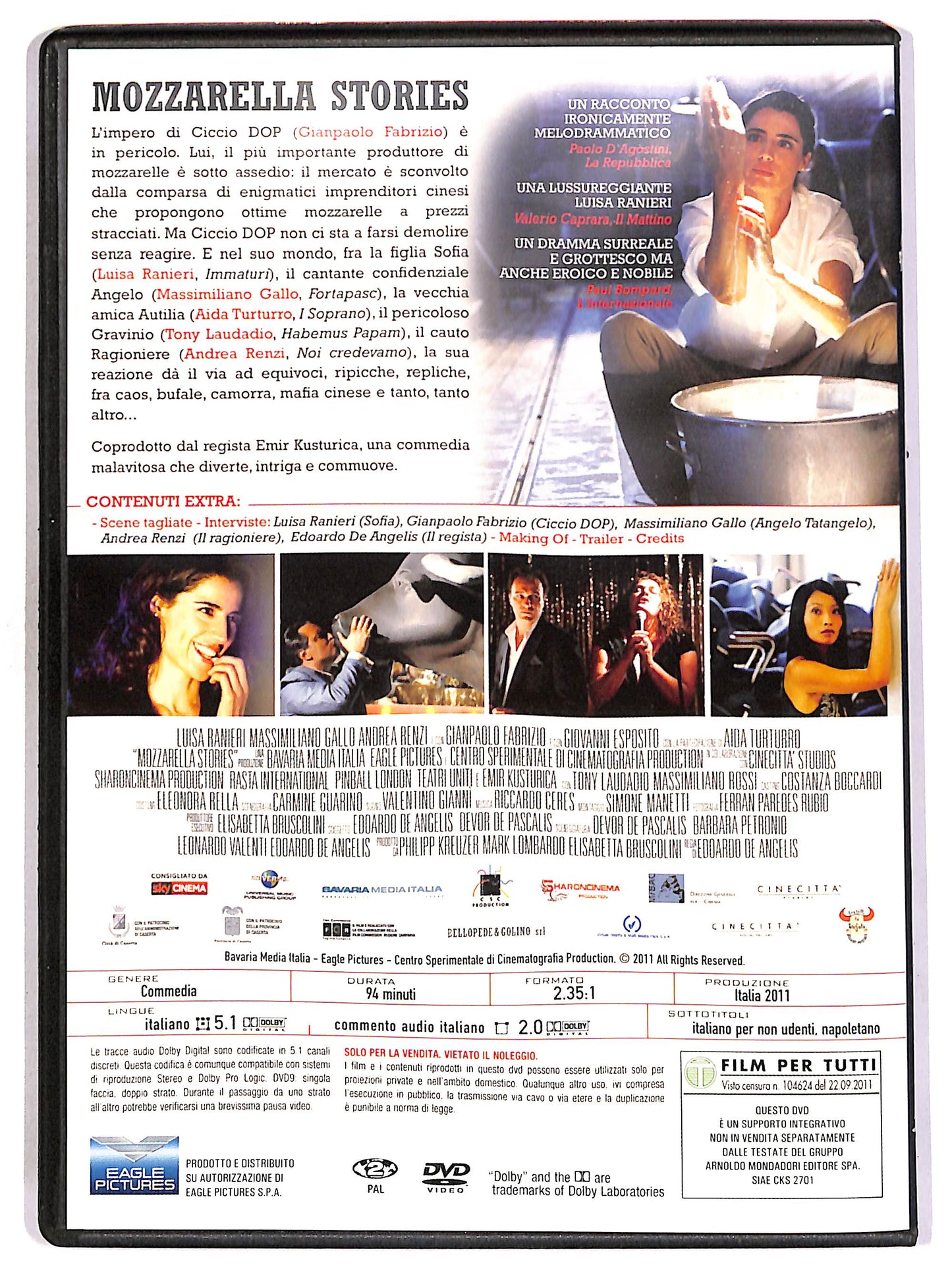 EBOND Mozzarella Stories EDITORIALE DVD D695139