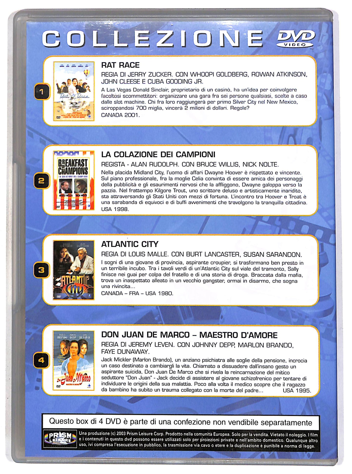 EBOND Rat Race + Breakfast of Champions + altri EDITORIALE DVD D695509