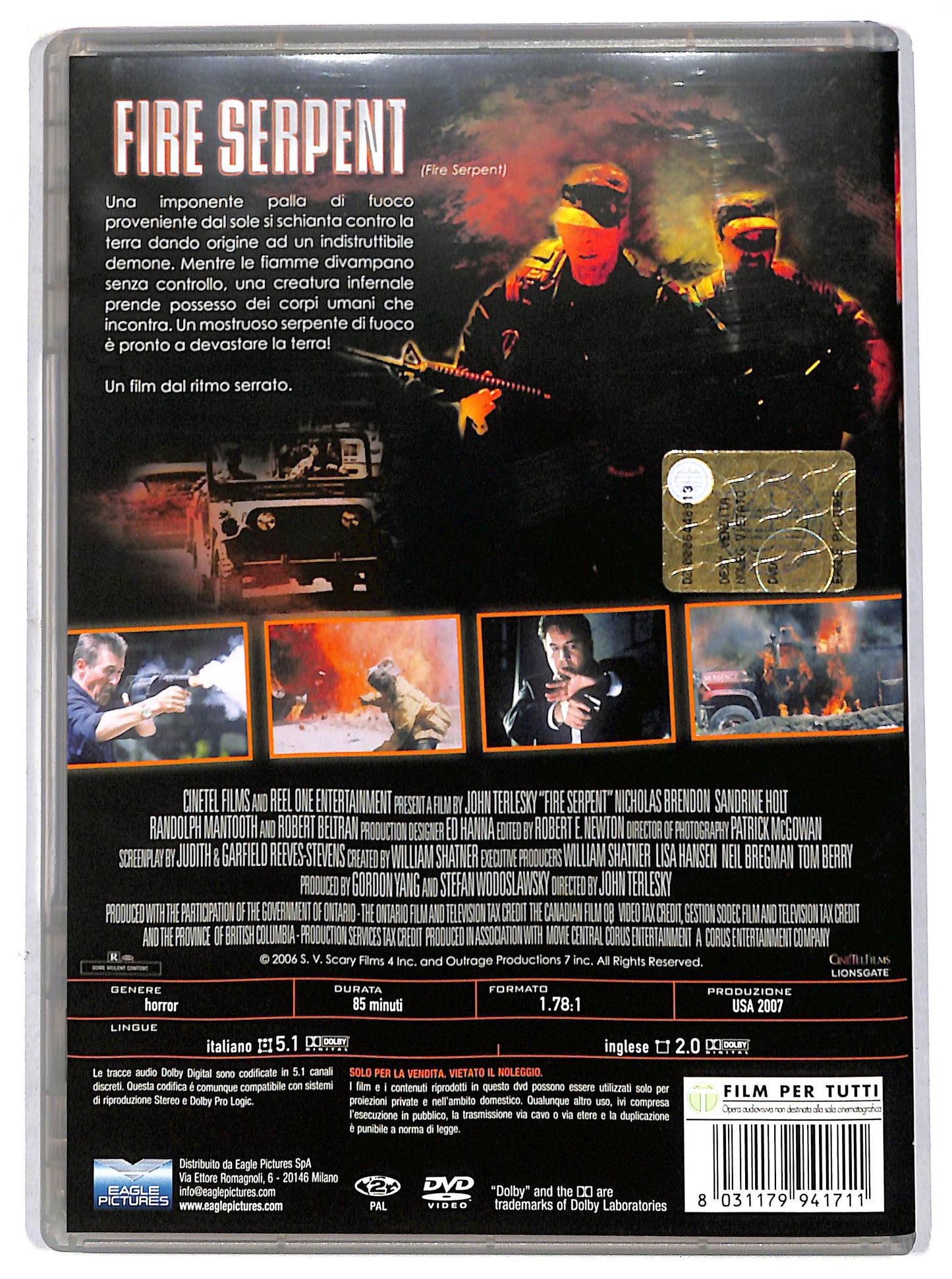 EBOND fire serpent DVD D695626