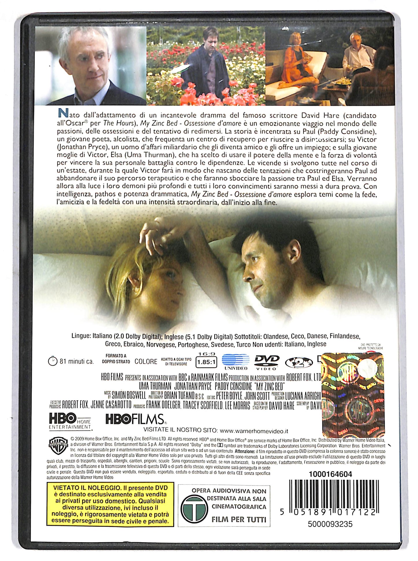 EBOND my zinc bed - ossessione d'amore DVD D695655