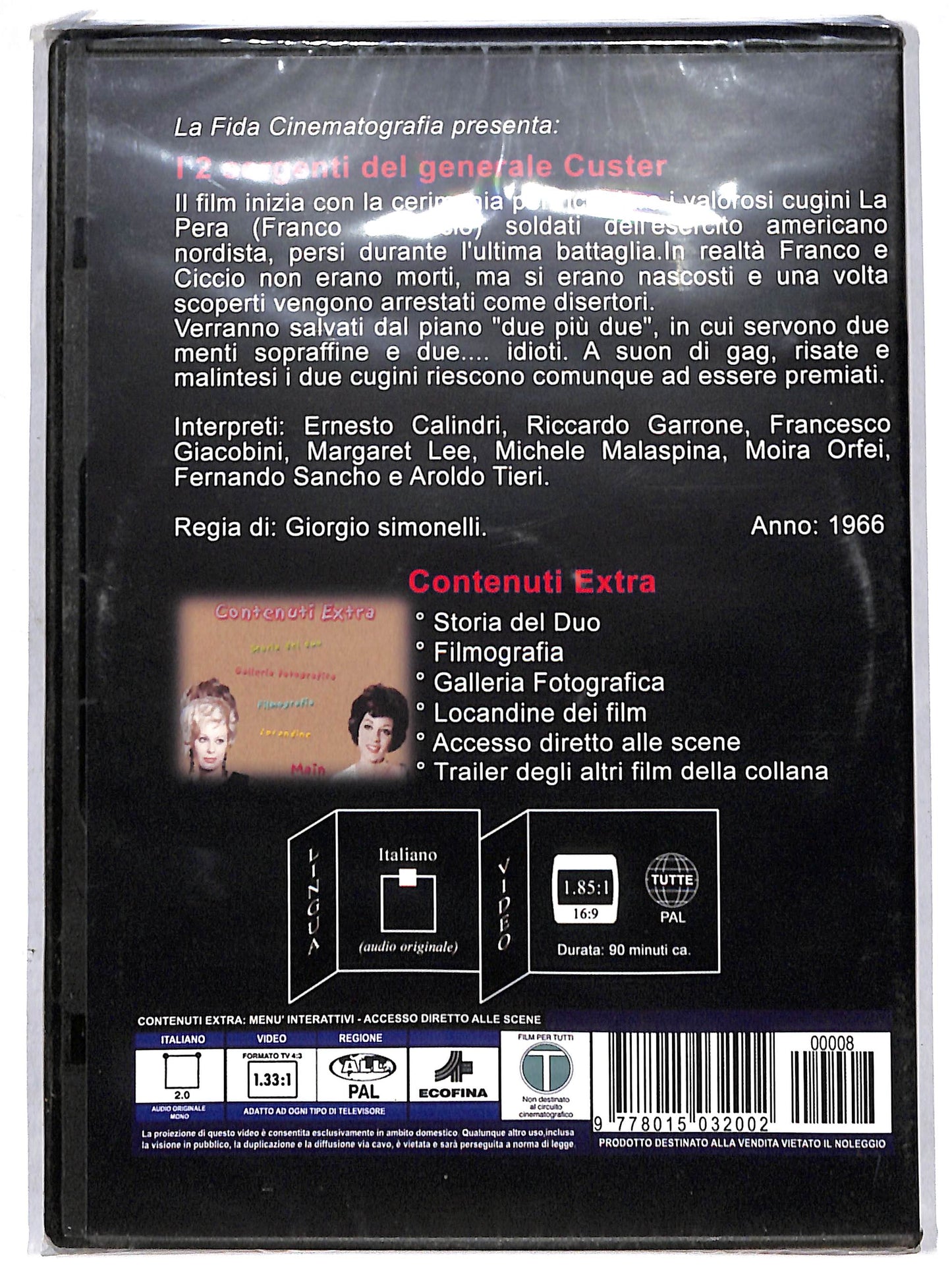 EBOND I 2 sergenti del generale Custer EDITORIALE DVD D695802