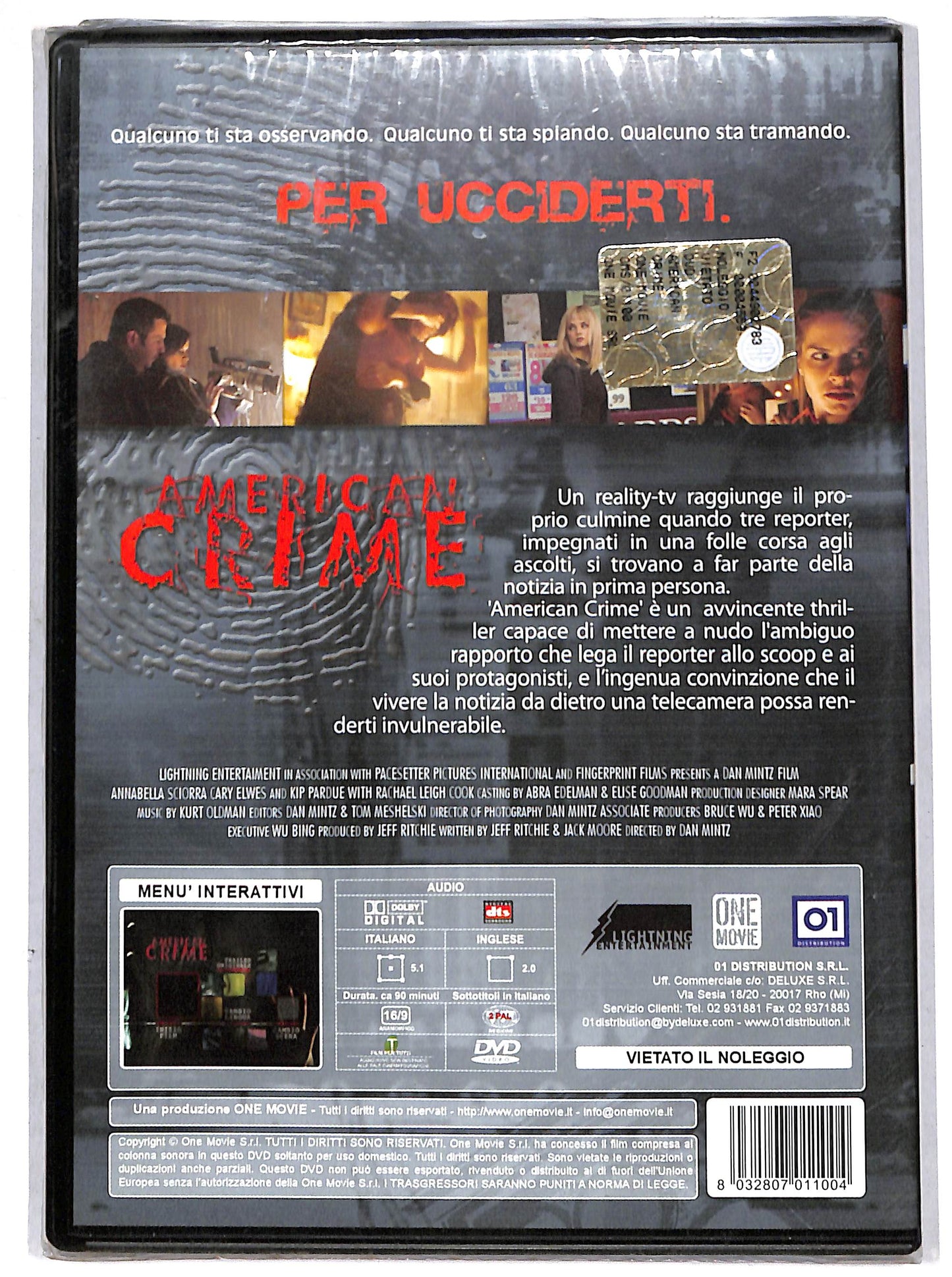 EBOND american crime DVD D695805