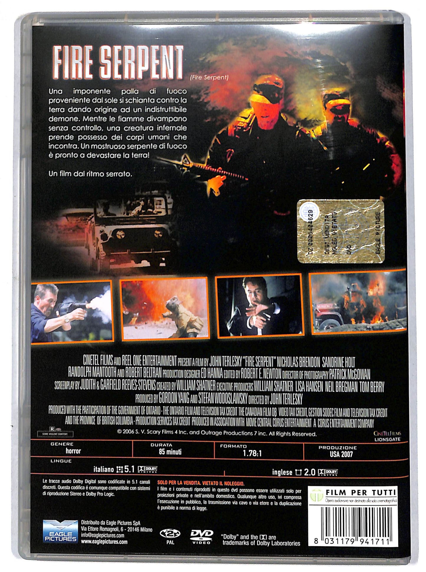 EBOND fire serpent DVD D695853