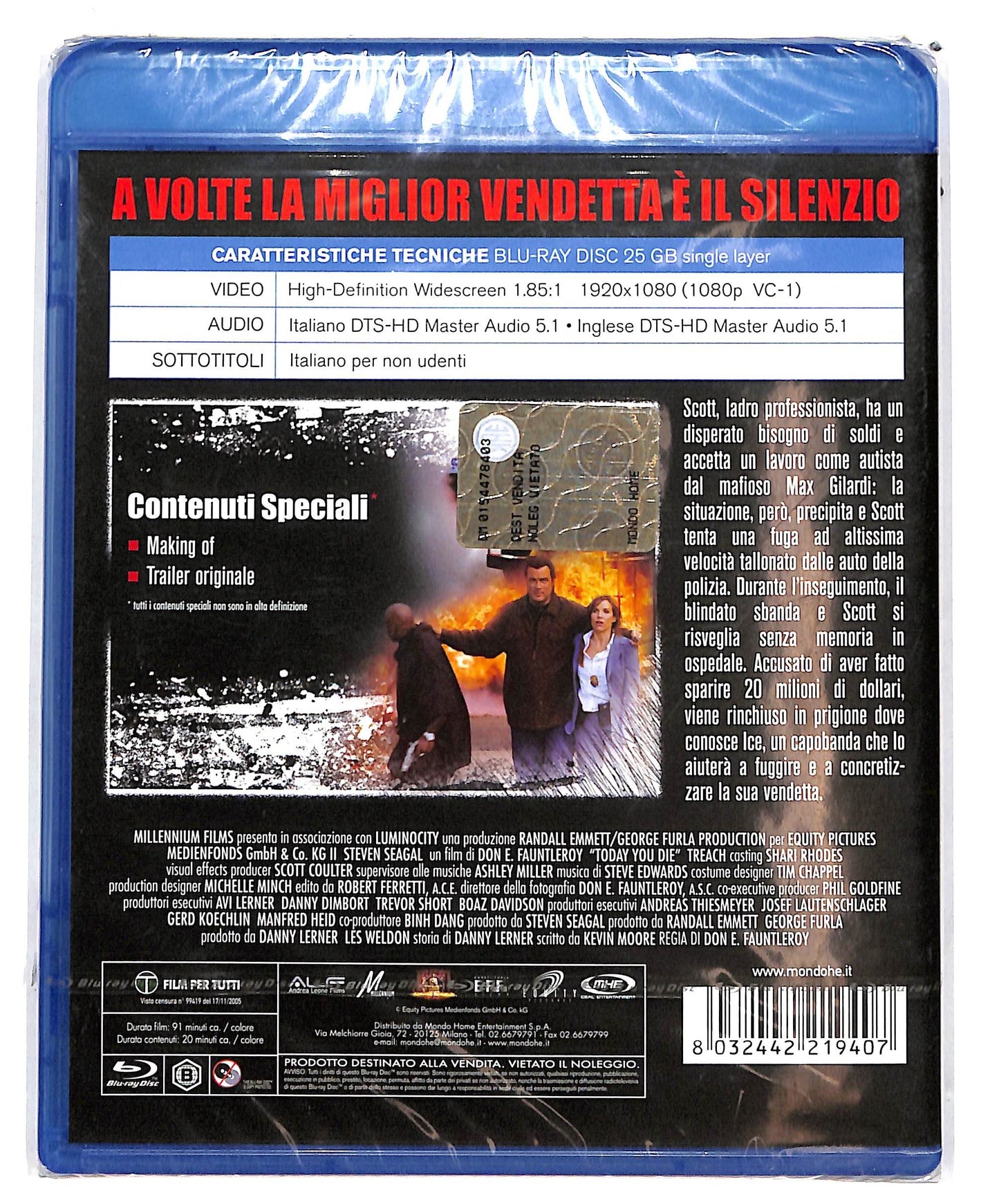 EBOND Today You Die BLURAY D695926