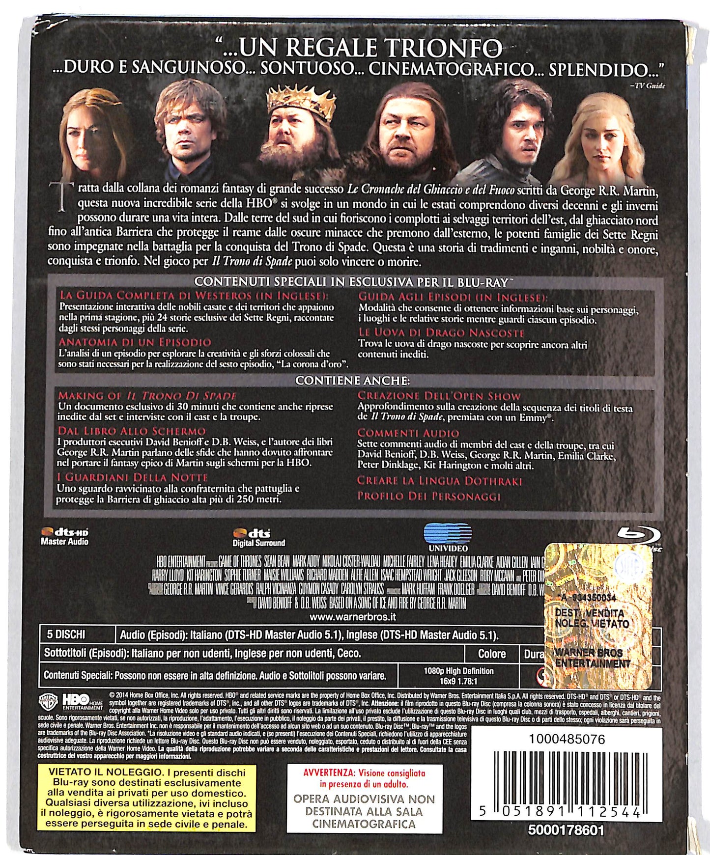EBOND Il Trono di Spade - La Prima Stagione Completa BLURAY D695948