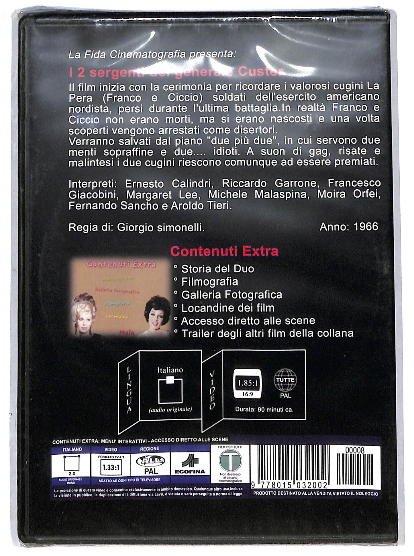 EBOND I 2 sergenti del generale Custer  EDITORIALE DVD D696013