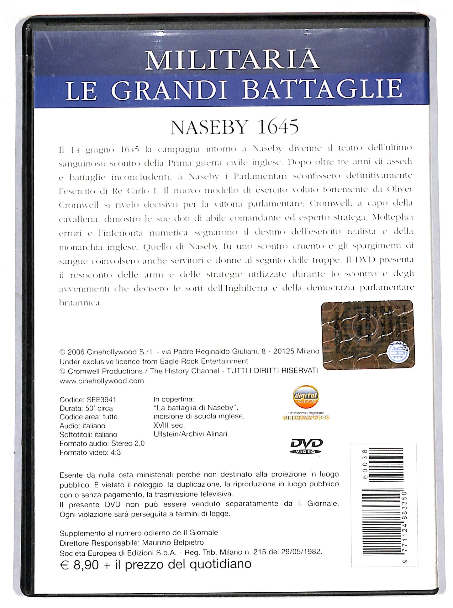 EBOND Grandi battaglie - Naseby 1645 vol.38 EDITORIALE DVD D696125