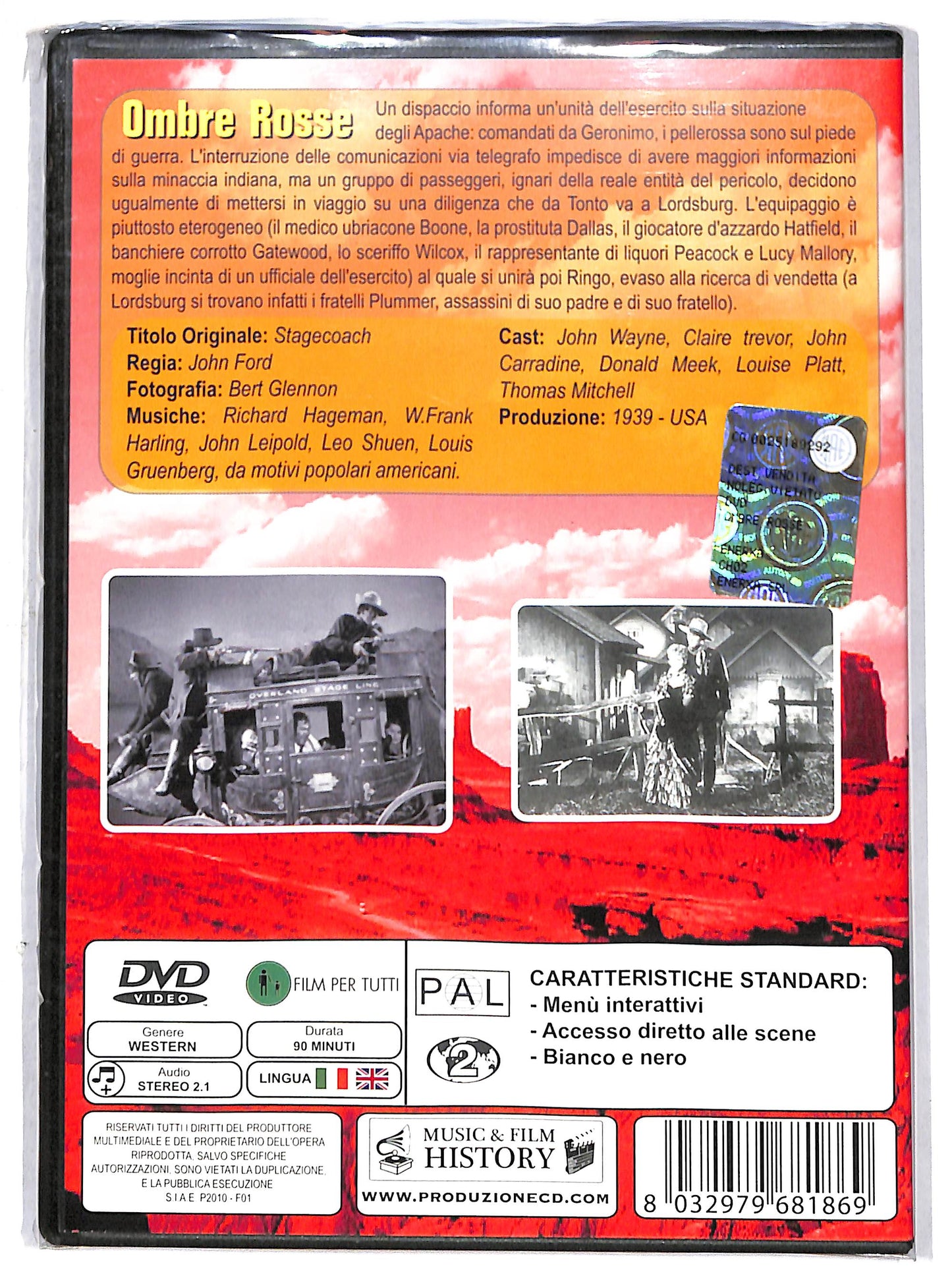 EBOND Ombre Rosse DVD D696155