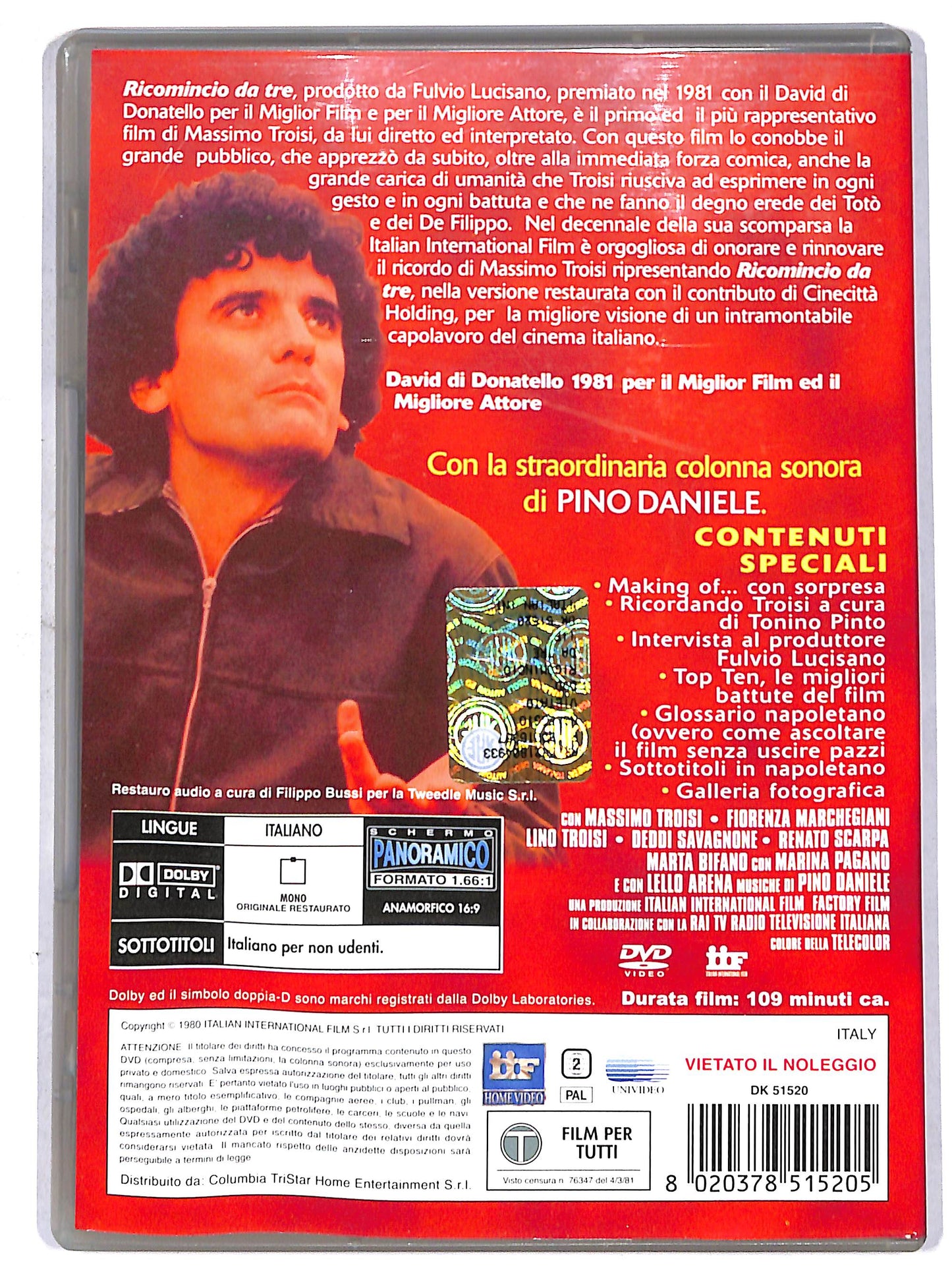 EBOND Ricomincio da tre DVD D696315