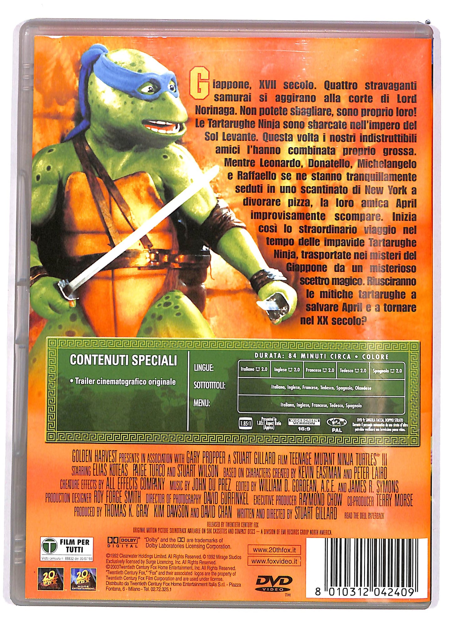 EBOND Tartarughe Ninja 3 DVD D696355