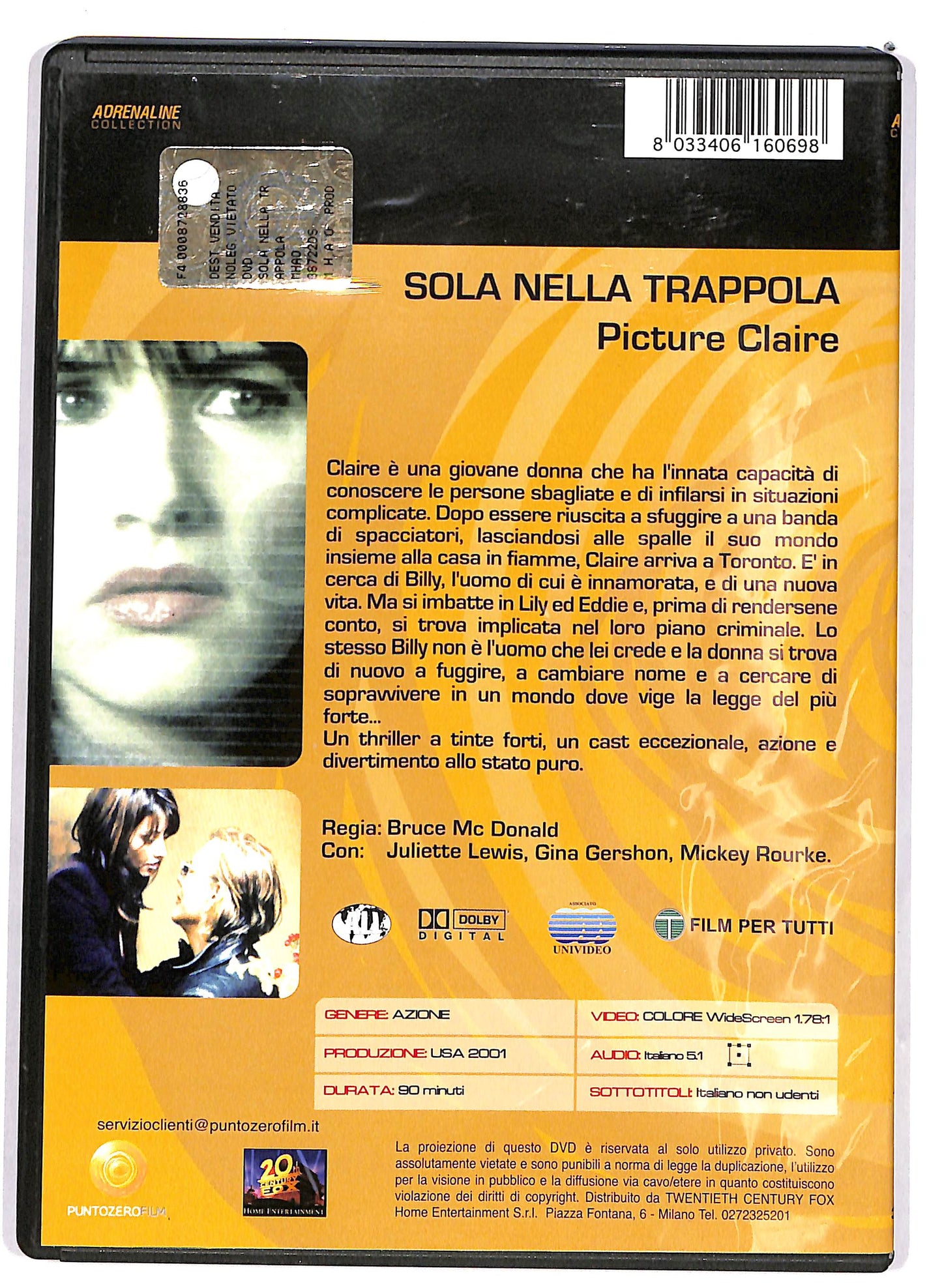 EBOND Sola nella trappola DVD D696533
