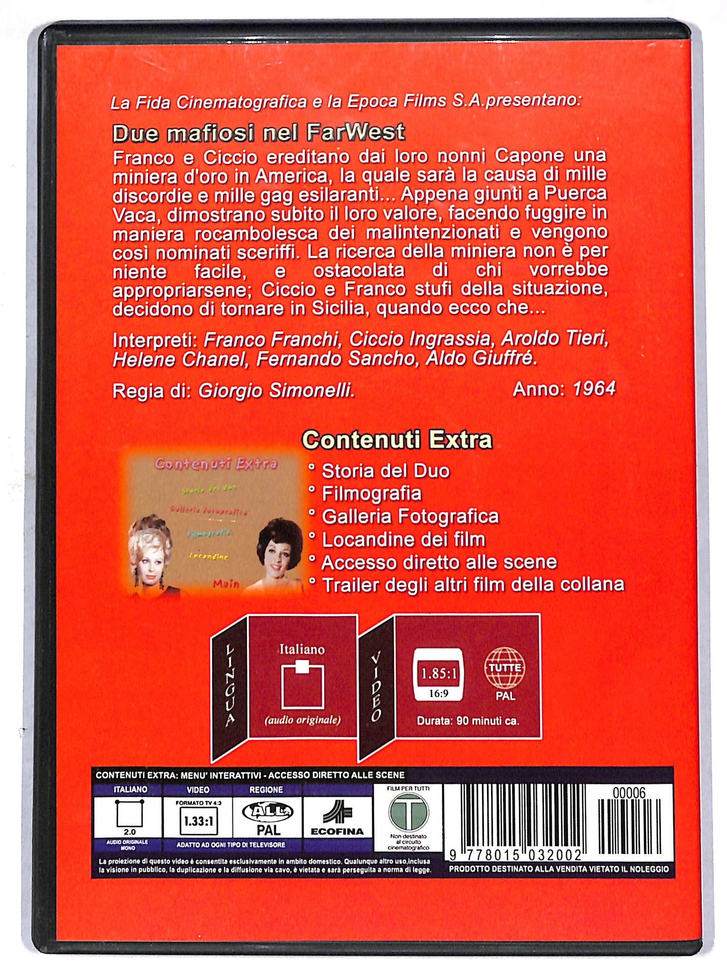 EBOND Due mafiosi nel far west  EDITORIALE DVD D696635