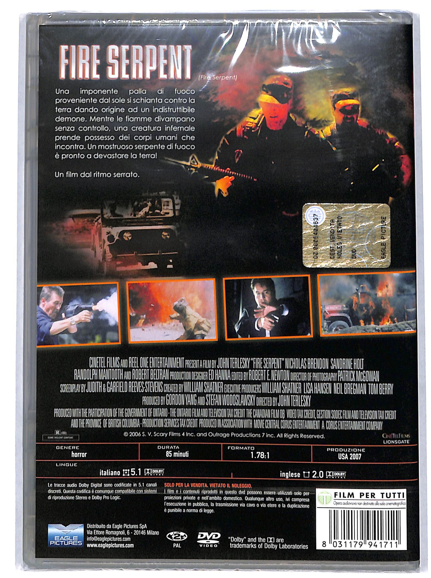 EBOND fire serpent DVD D697058