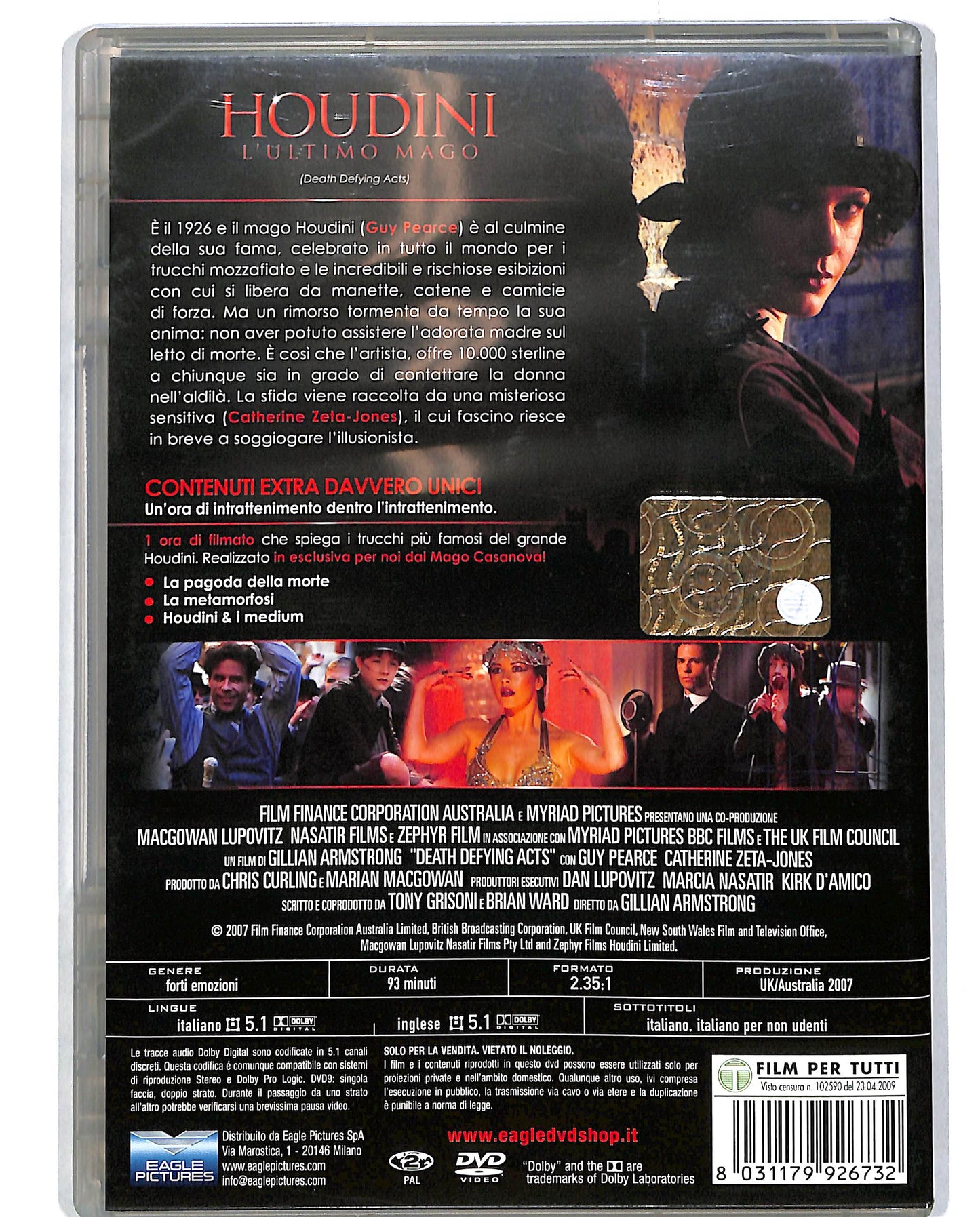 EBOND Houdini L'ultimo Mago DVD D697113