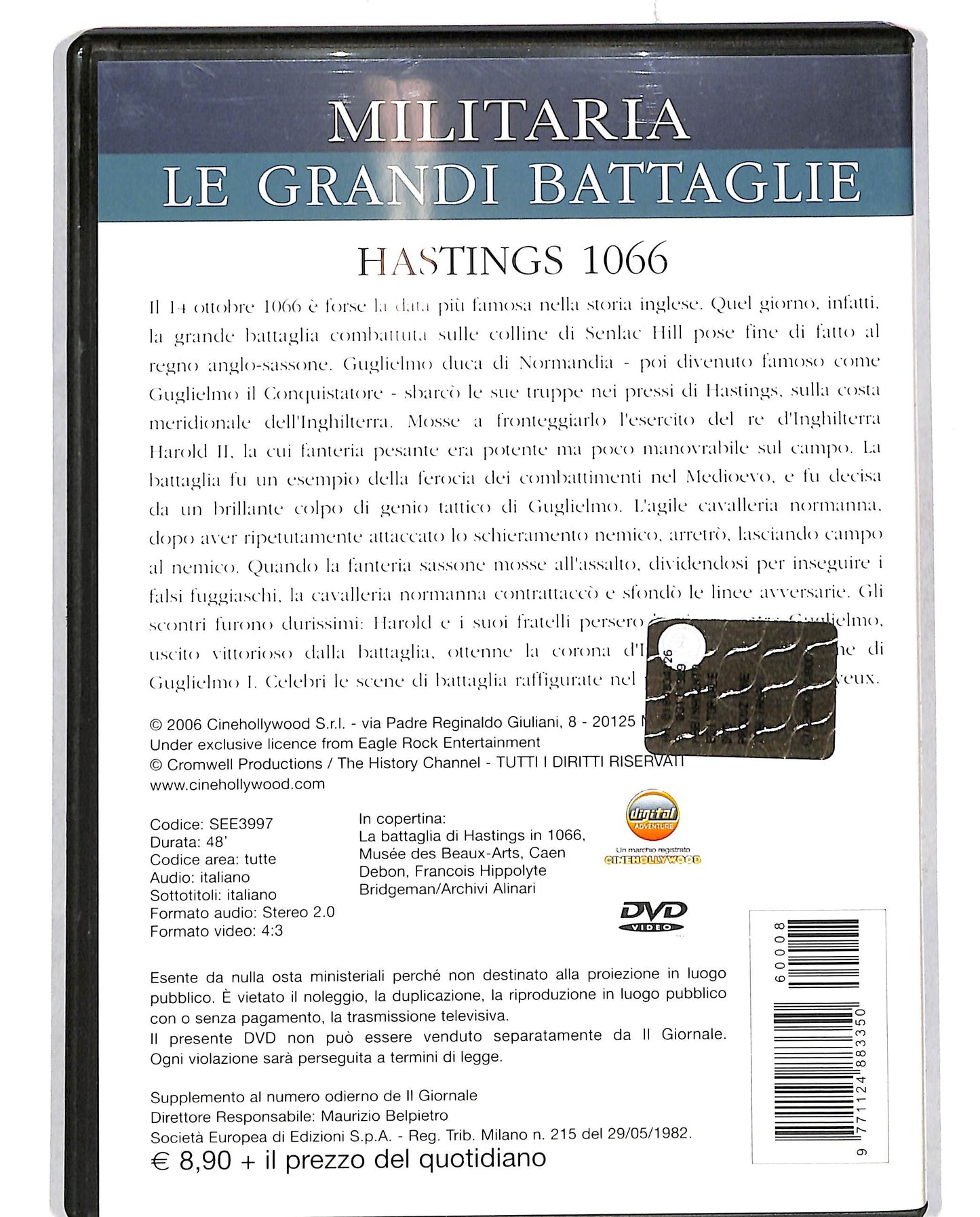 EBOND Hastings 1066 vol.8 EDITORIALE DVD D697216