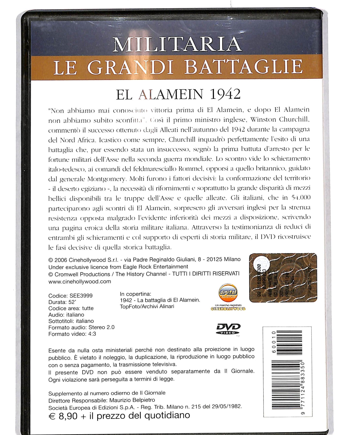 EBOND El Alamein 1942 vol.10 EDITORIALE DVD D697218