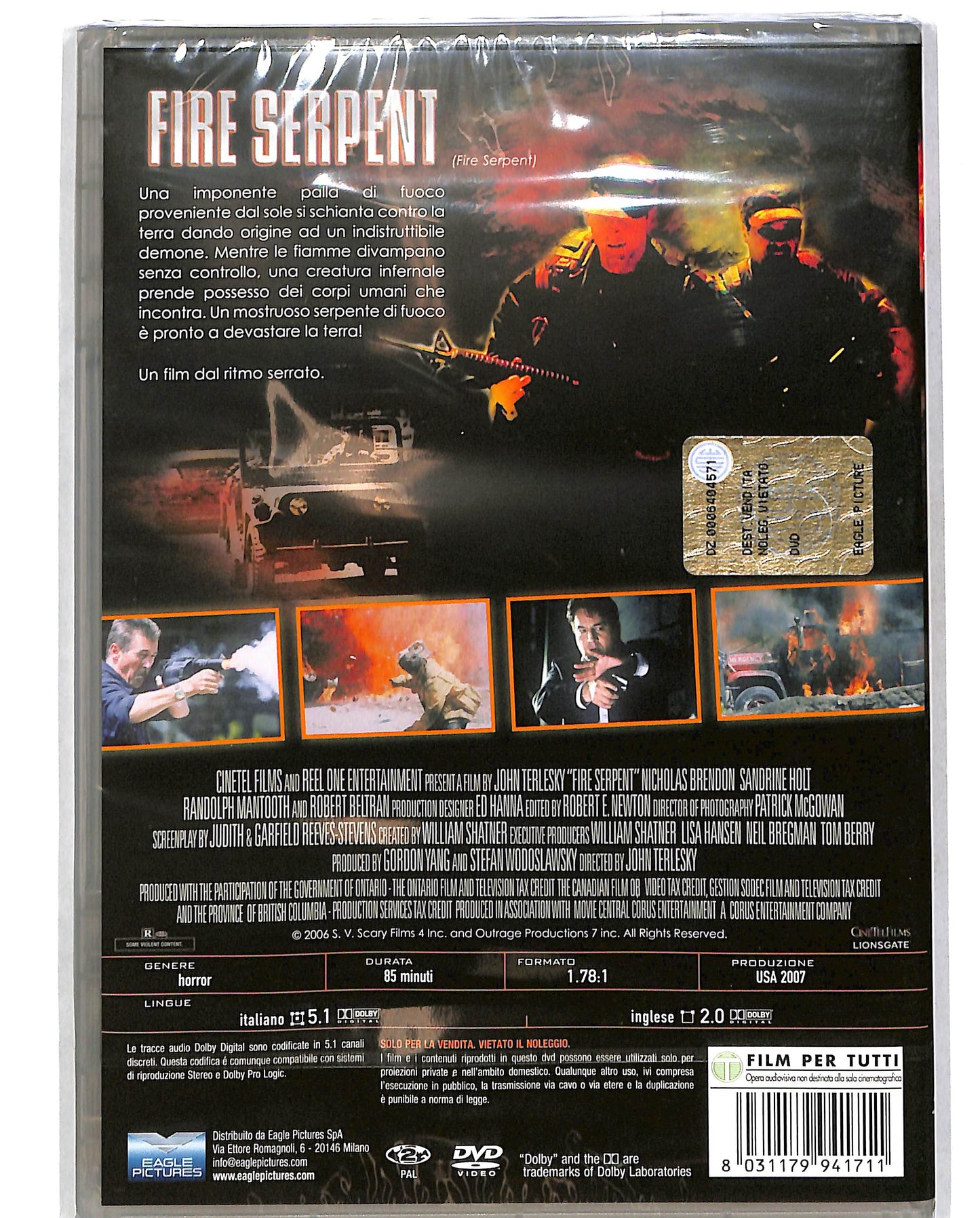 EBOND Fire serpent DVD D697303