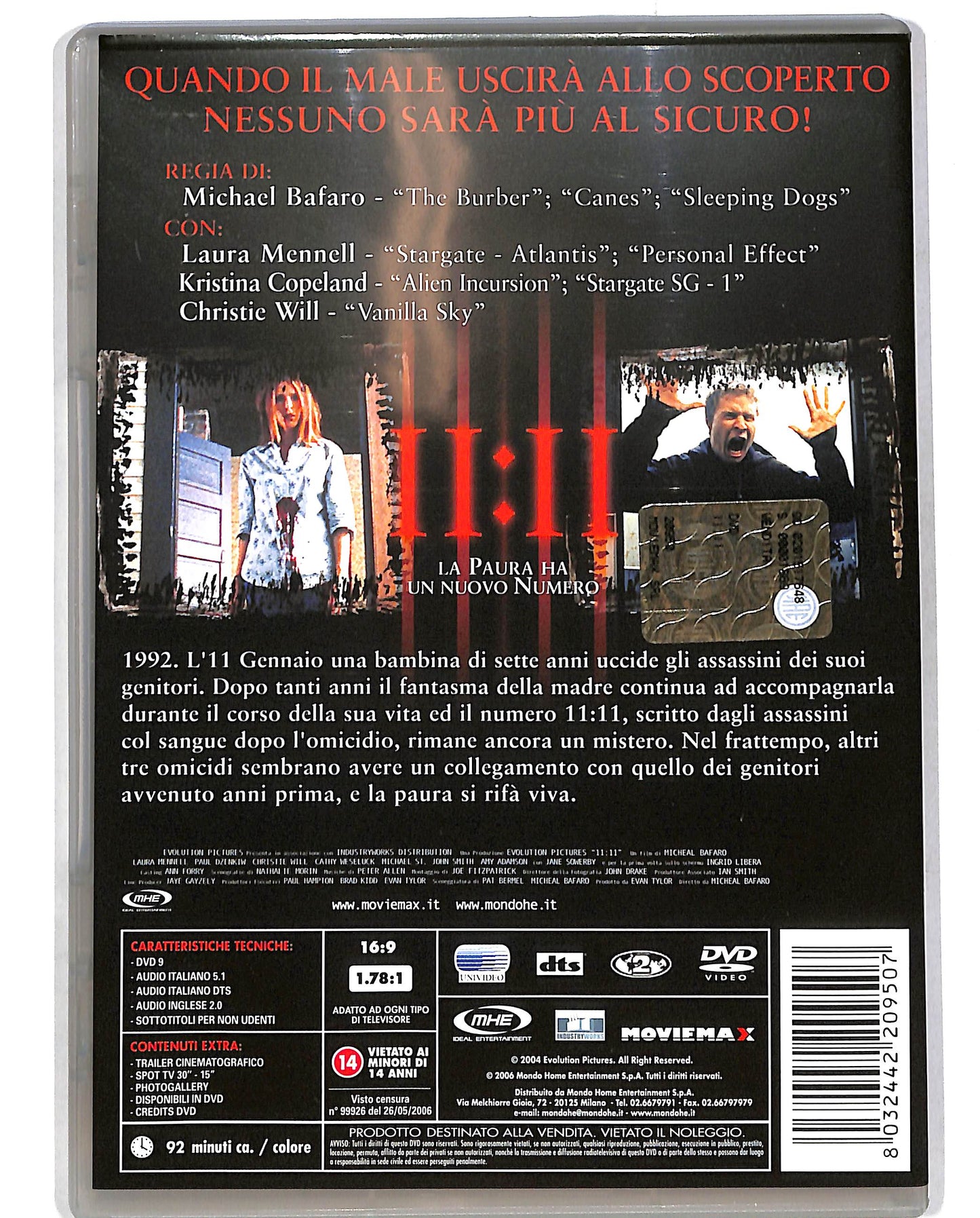 EBOND 11:11 La paura ha un nuovo numero DVD D697313