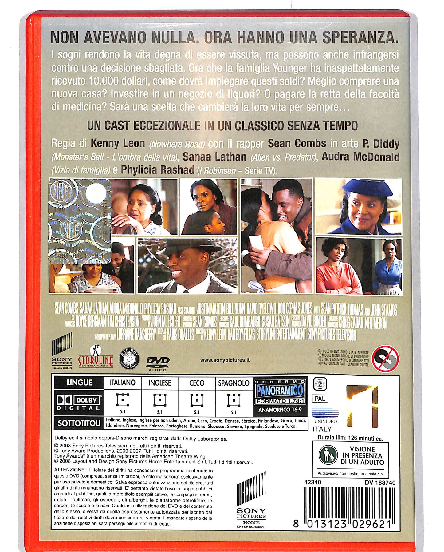 EBOND A raisin in the sun Un grappolo di sole NOLEGGIO DVD D697333