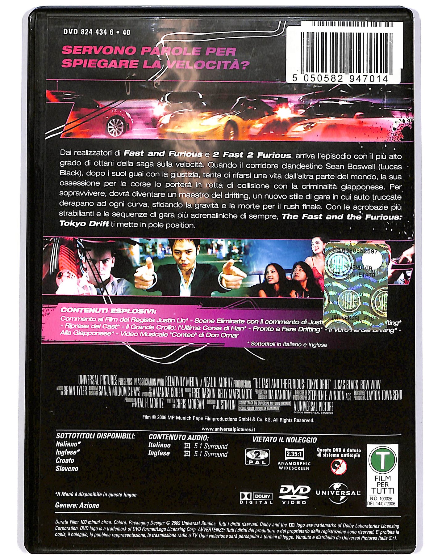 EBOND The Fast and the Furious: Tokyo Drift DVD D697511