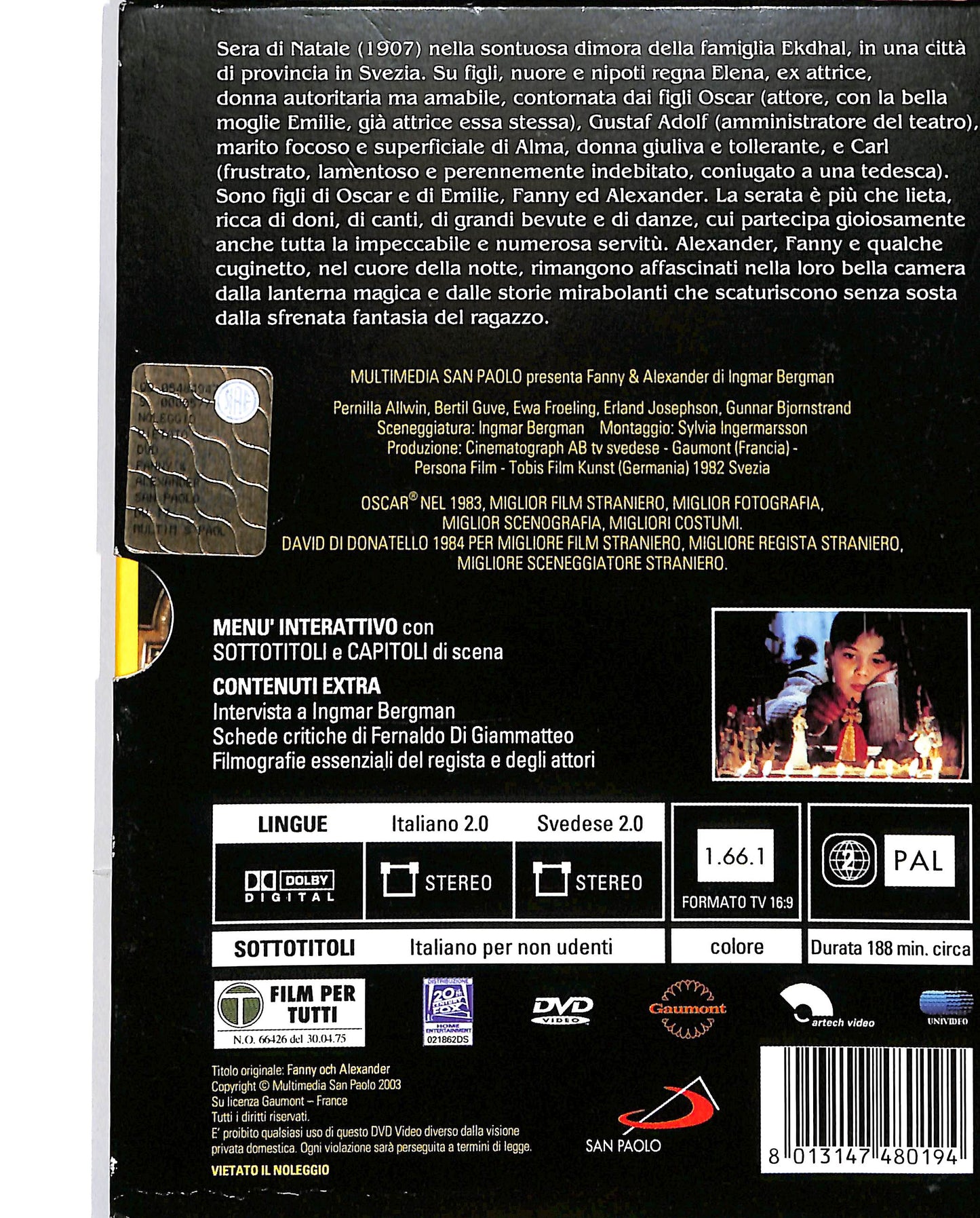 EBOND Fanny e Alexander DIGIPACK EDIZIONE SPECIALE (2 DVD) D697610