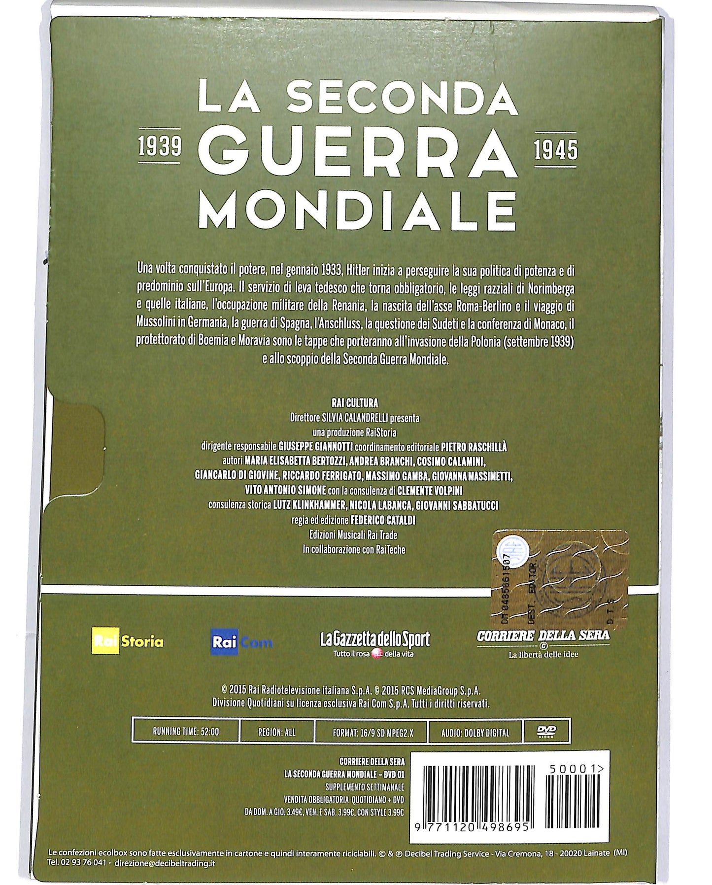 EBOND La Seconda Guerra Mondiale Vol.1 EDITORIALE DVD D697624